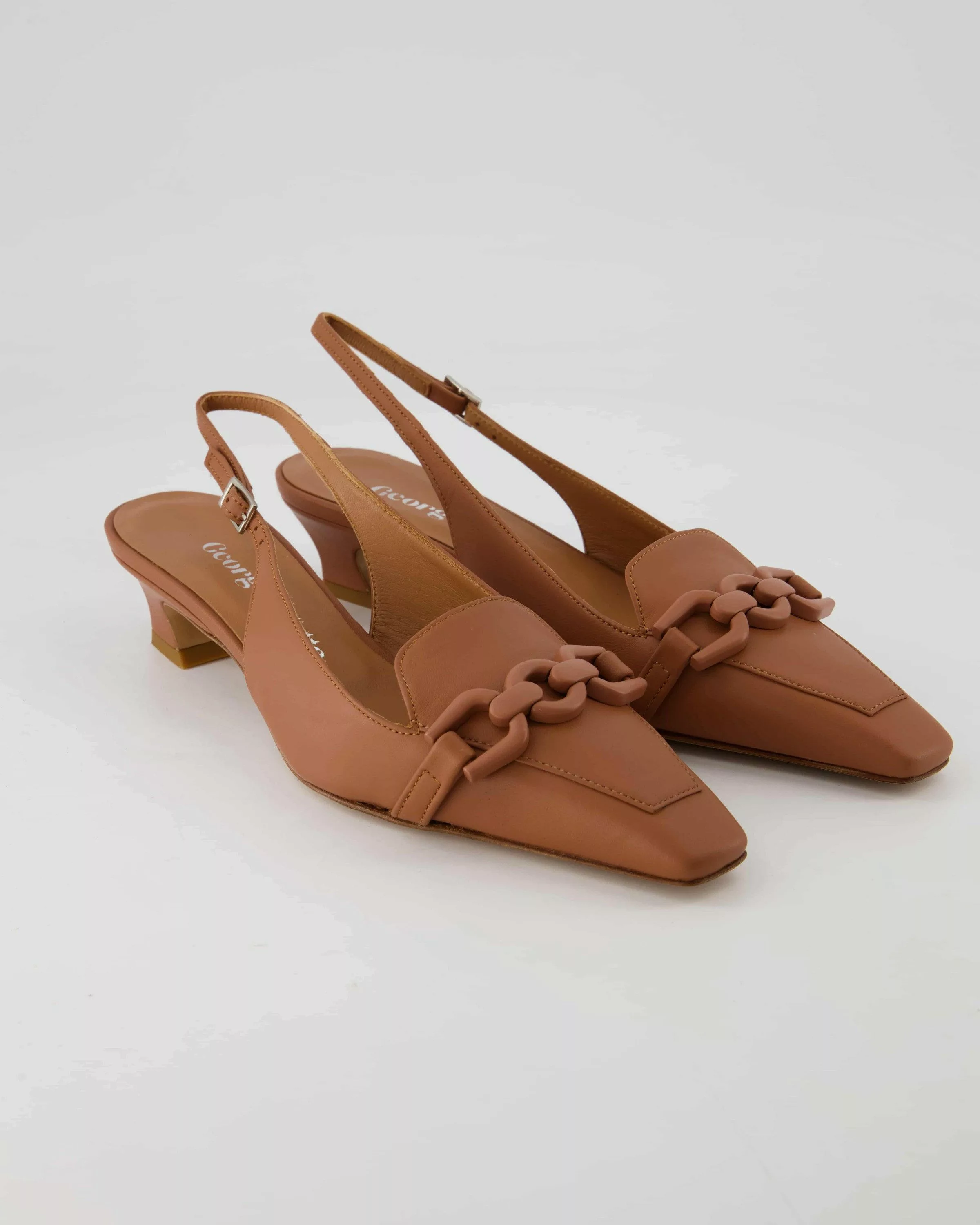 George Watts G9512 Slingpumps Obermaterial: Leder günstig online kaufen