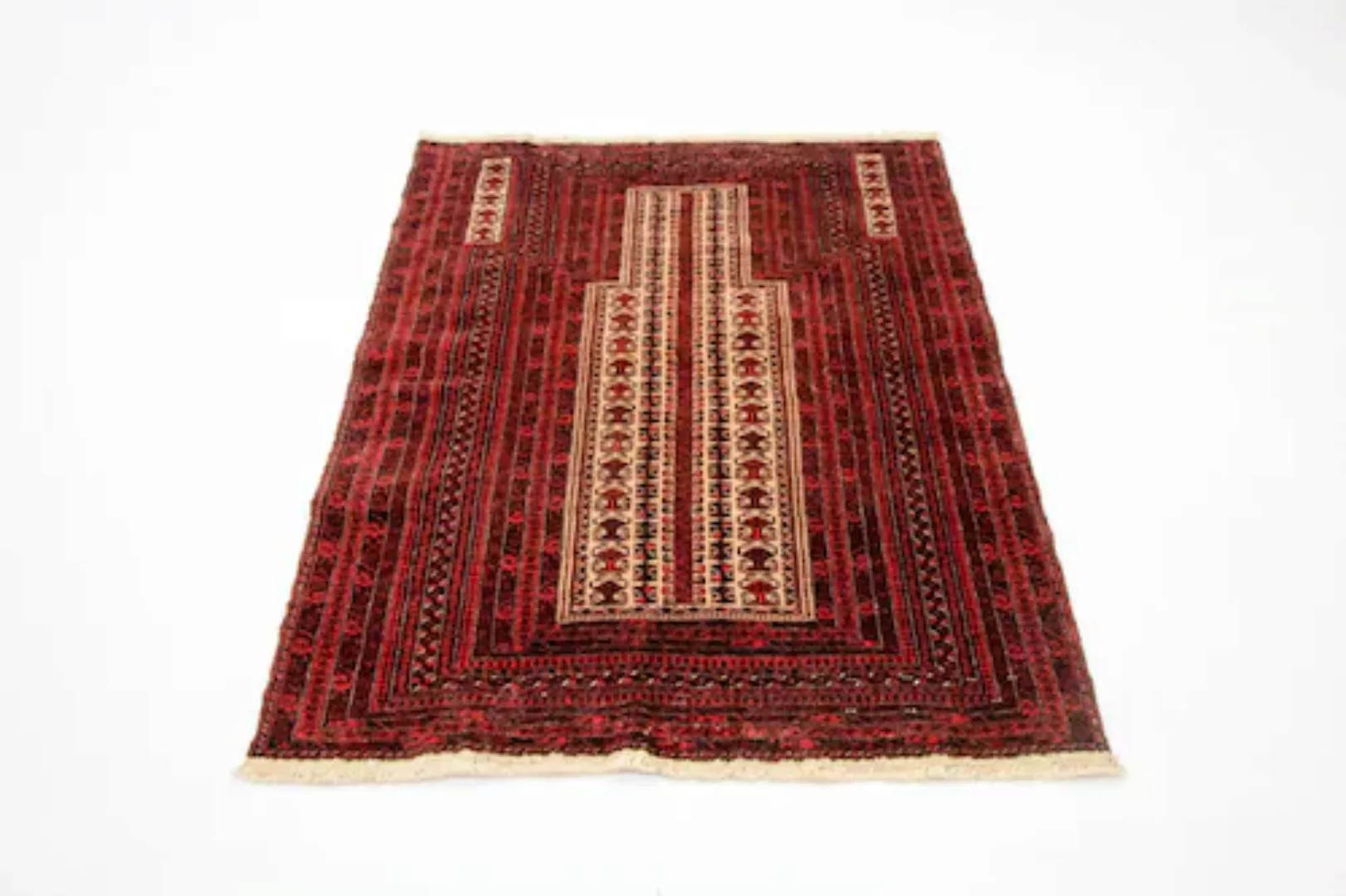 morgenland Teppich »Belutsch Teppich handgeknüpft rot«, rechteckig, handgek günstig online kaufen
