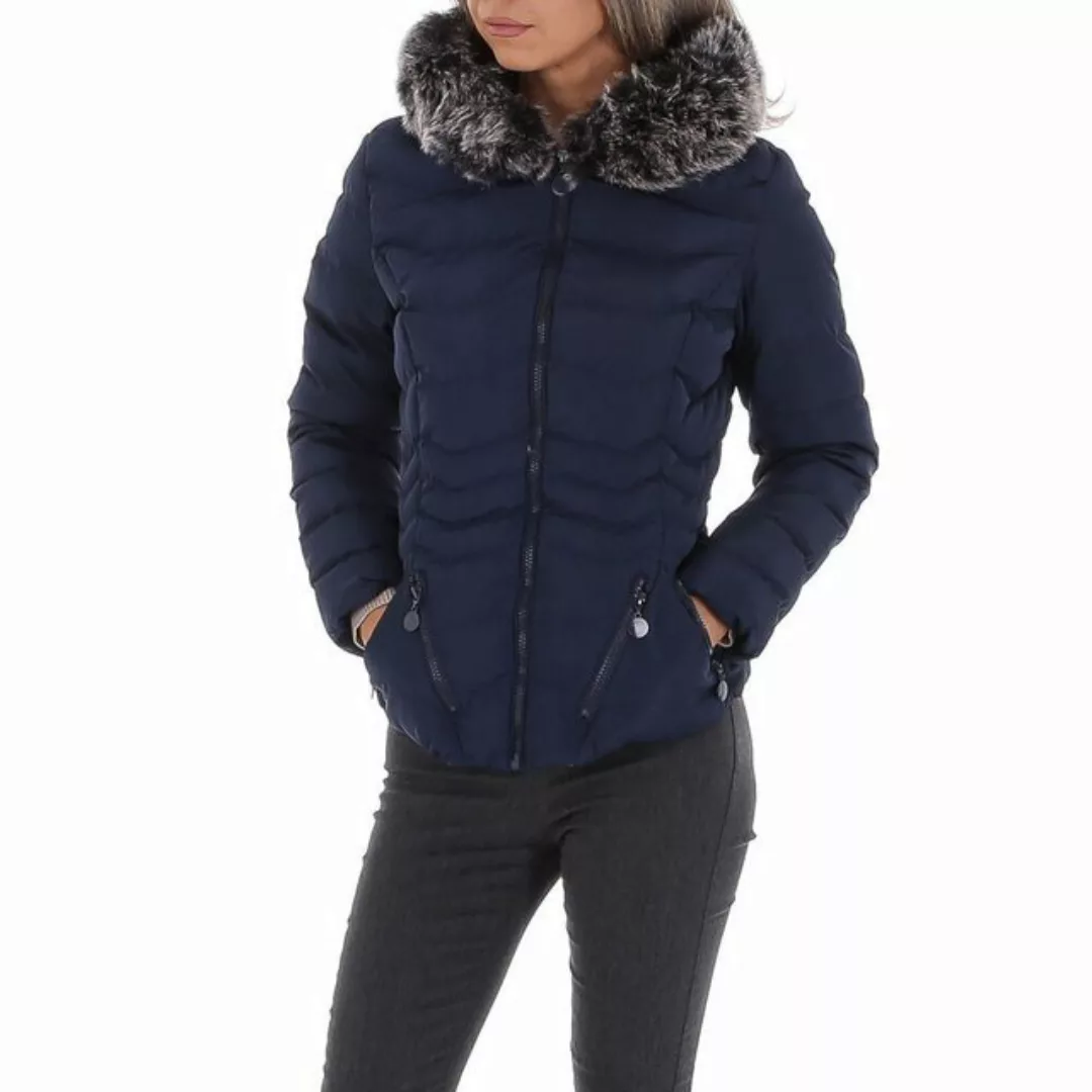 Ital-Design Winterjacke Damen Freizeit (87256425) Kapuze Gefüttert Winterja günstig online kaufen