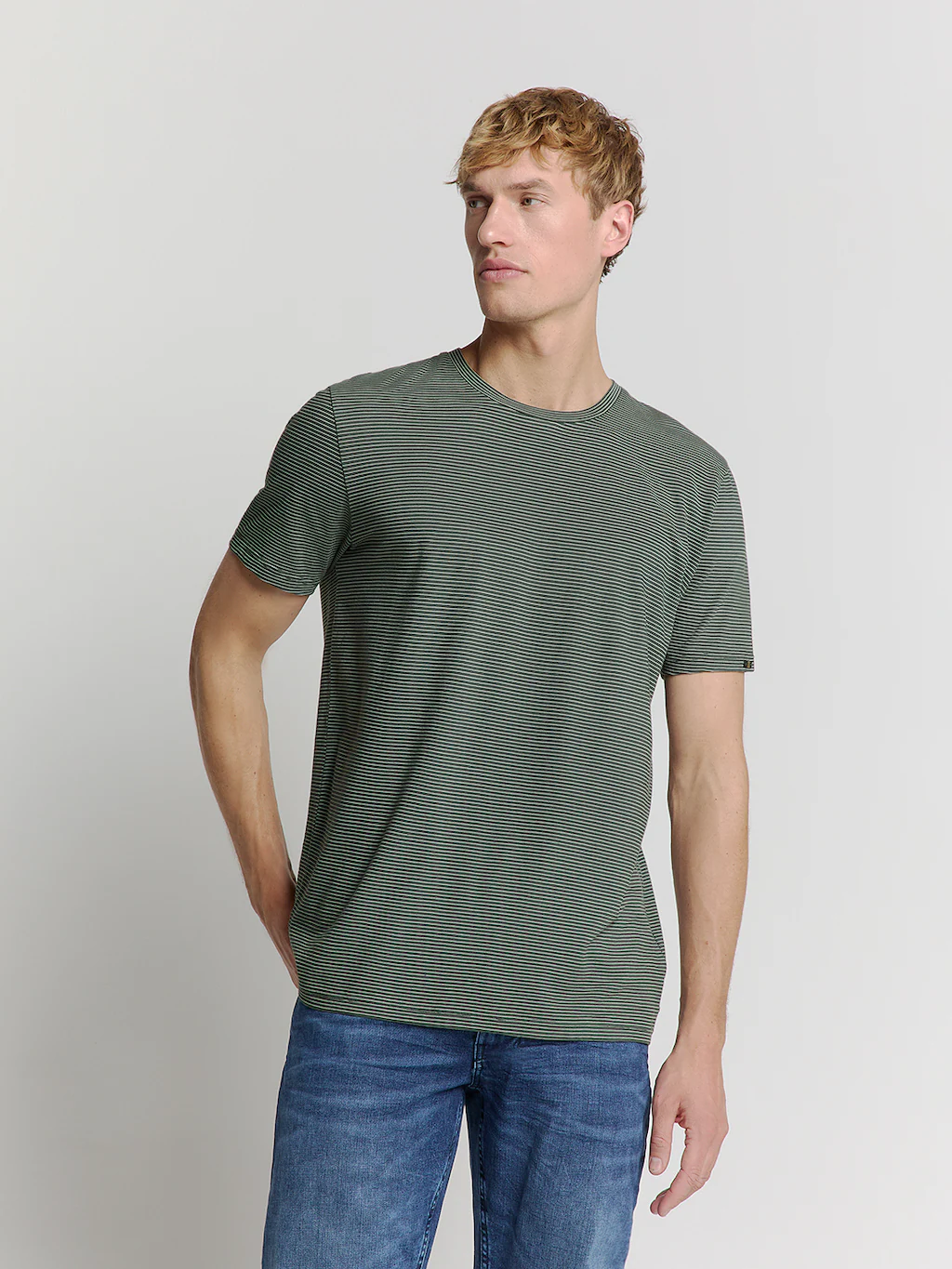 NO EXCESS T-Shirt "No Excess Gestreiftes Crewneck t-shirt" günstig online kaufen
