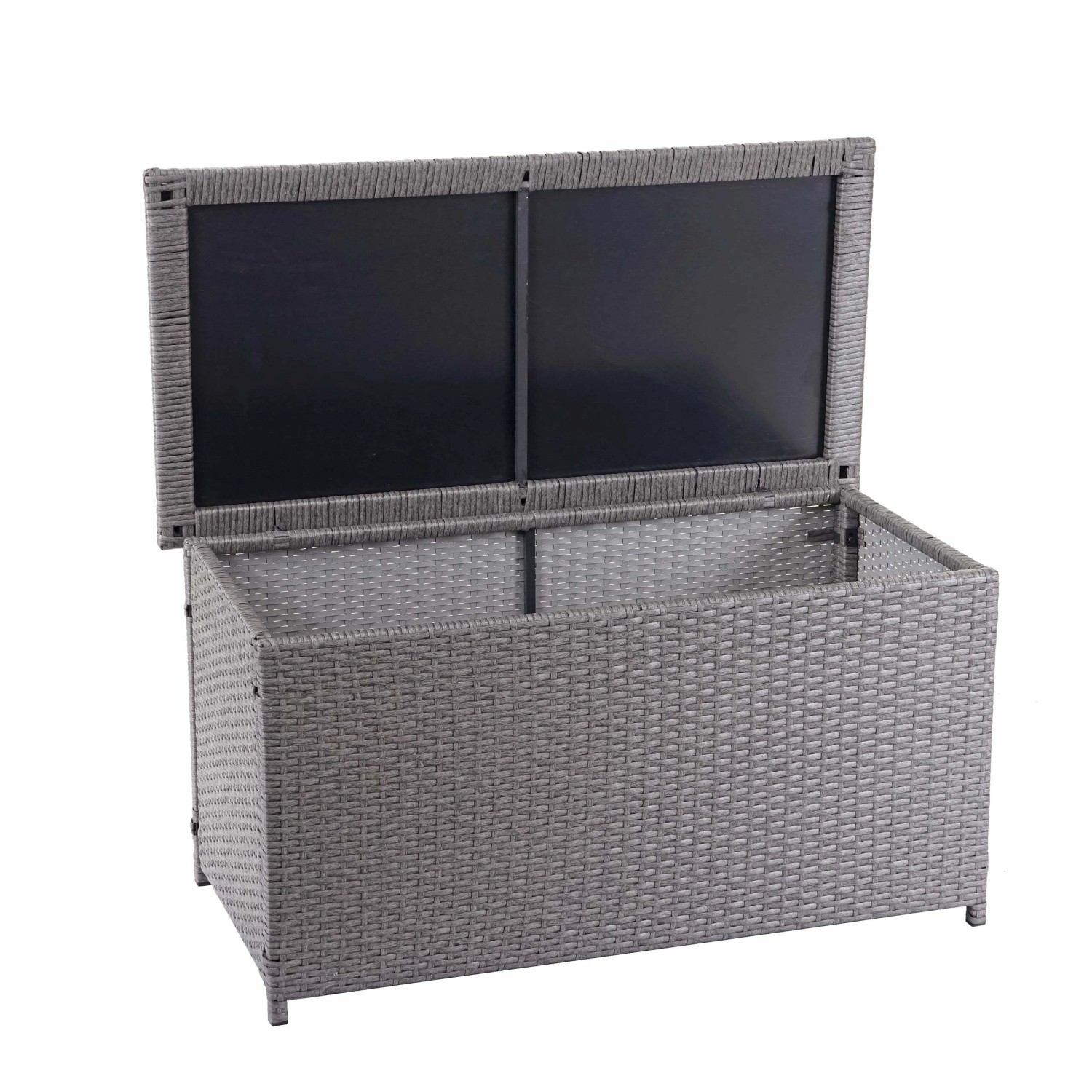 MCW Poly-Rattan Kissenbox D88 170l Basic Grau 51x100x50cm 170l günstig online kaufen