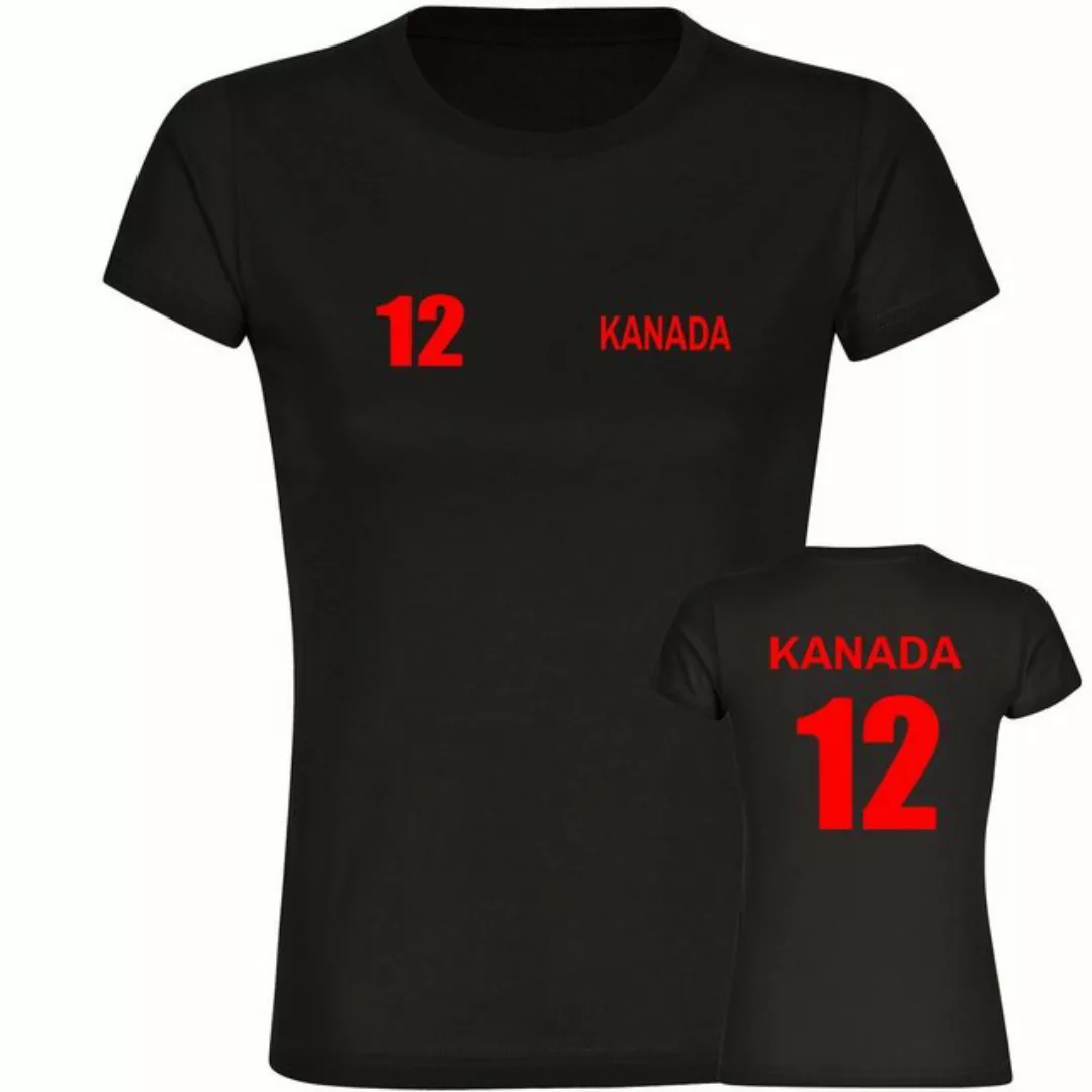 multifanshop T-Shirt Damen Kanada - Trikot 12 - Frauen günstig online kaufen