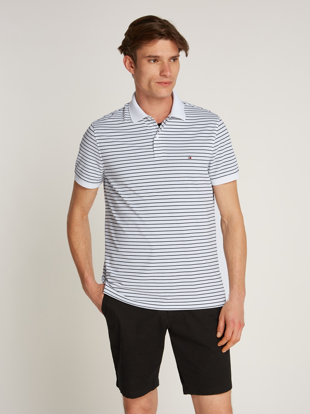 Tommy Hilfiger Poloshirt "PERFORMANCE PIQUE REG POLO", mit Streifenmuster günstig online kaufen