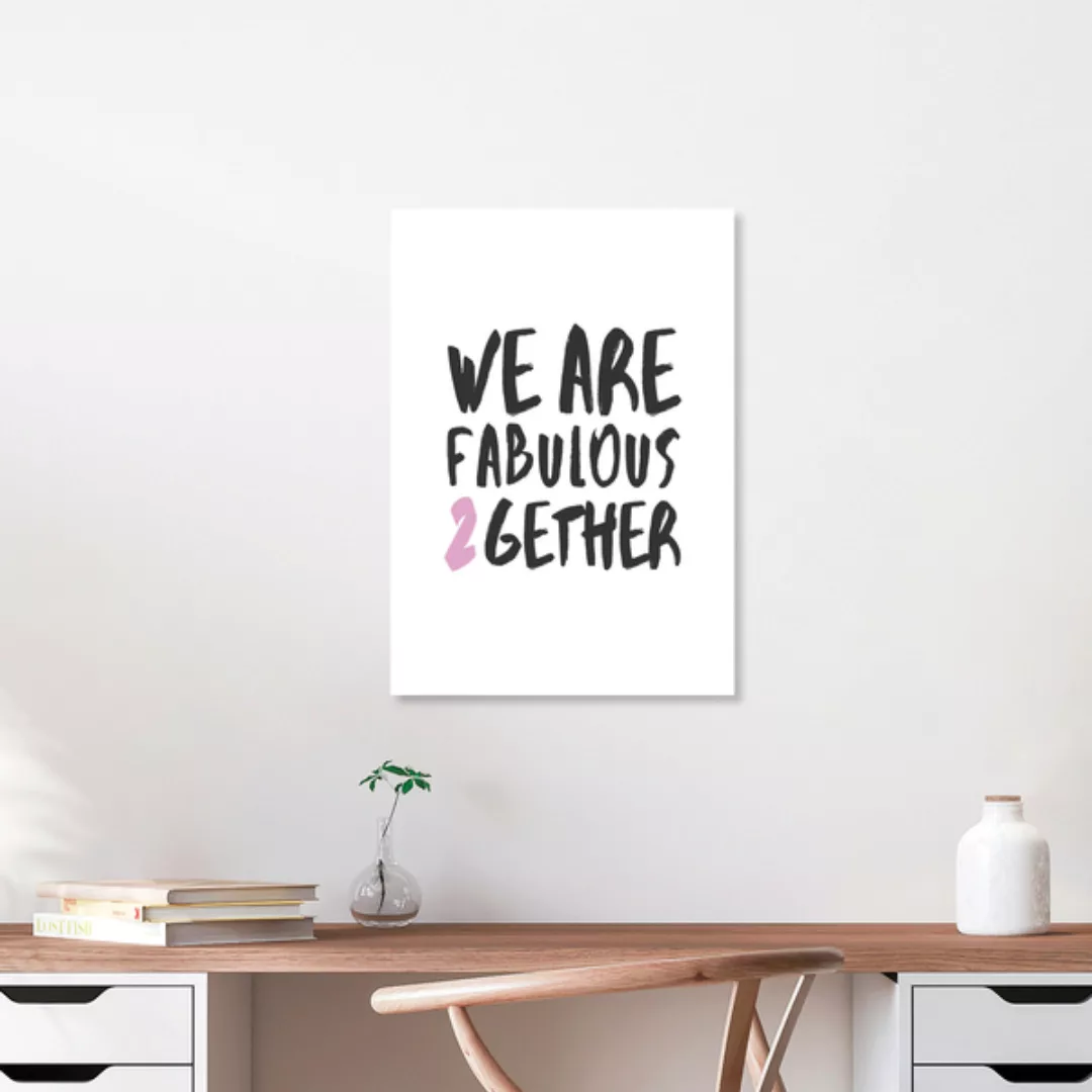 Poster / Leinwandbild - Fabulous Together günstig online kaufen