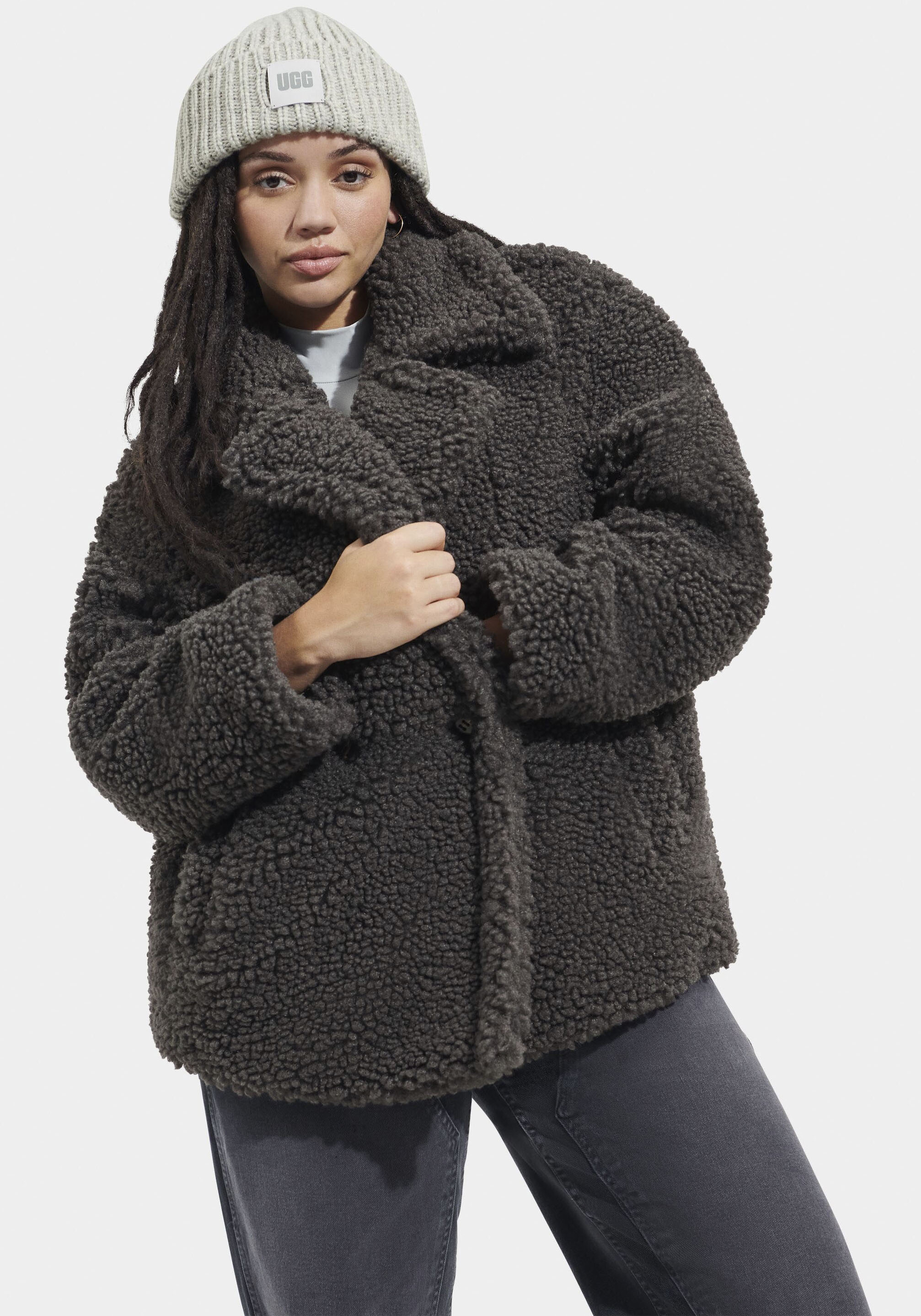 UGG Fellimitatjacke W GERTRUDE SHORT TEDDY COAT günstig online kaufen