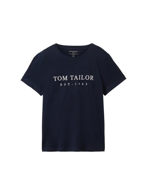 TOM TAILOR T-Shirt T-Shirt mit Logo Stickerei günstig online kaufen