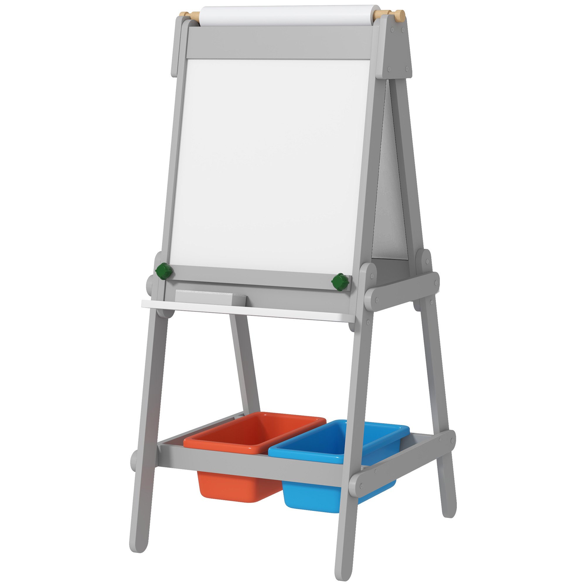 AIYAPLAY 3-in-1 Kindertafel, doppelseitige Kinder Staffelei mit Kreidetafel günstig online kaufen