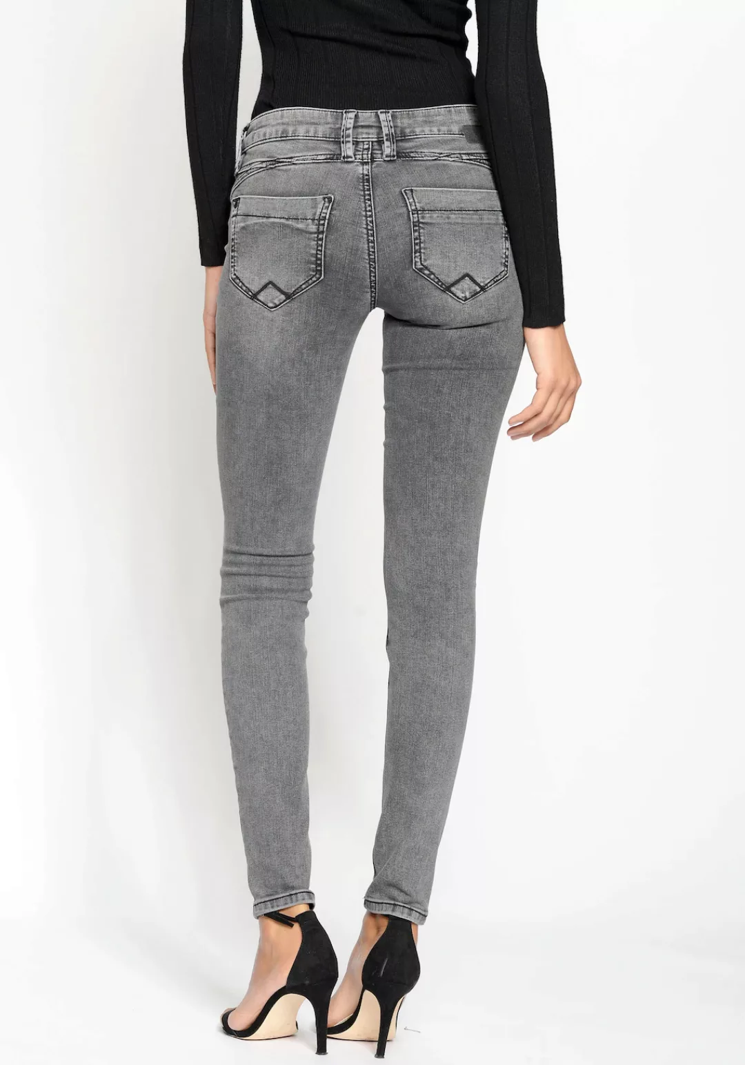 GANG Skinny-fit-Jeans 94Nikita mit Zipper-Detail an der Coinpocket günstig online kaufen