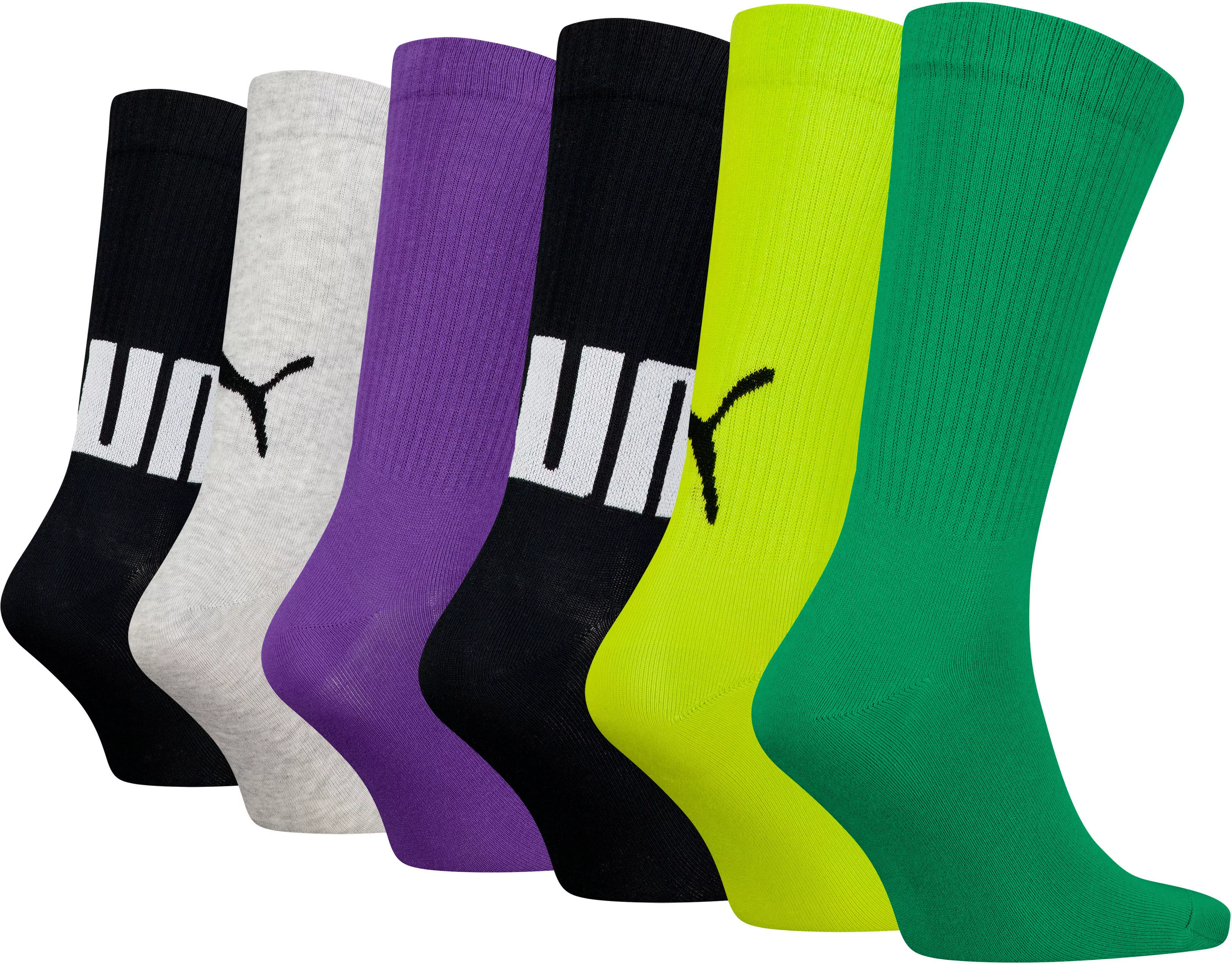 PUMA Sportsocken, (6er-Pack), mit Logostickerei günstig online kaufen