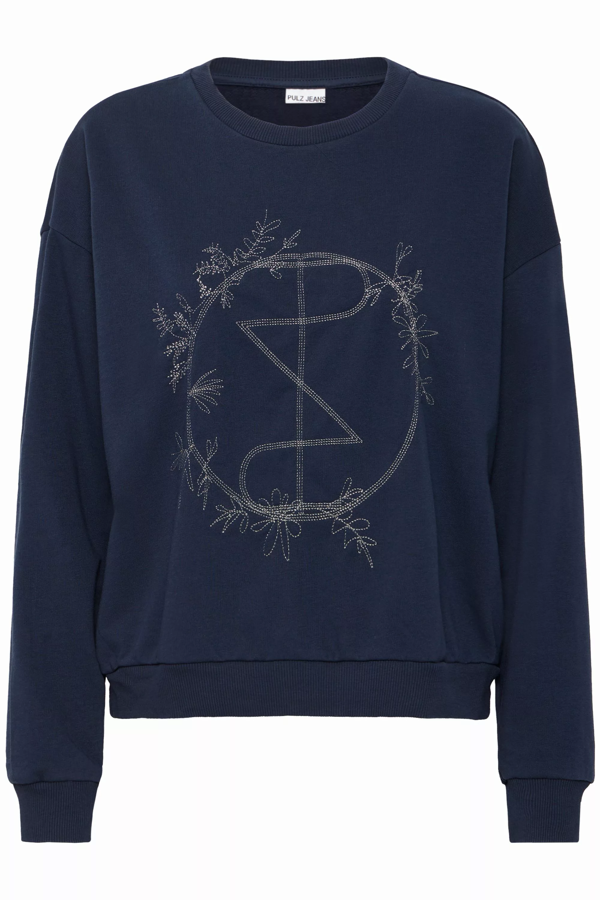 Pulz Jeans Rundhalspullover PZTABITA Logo Sweatshirt stylischer Pullover günstig online kaufen