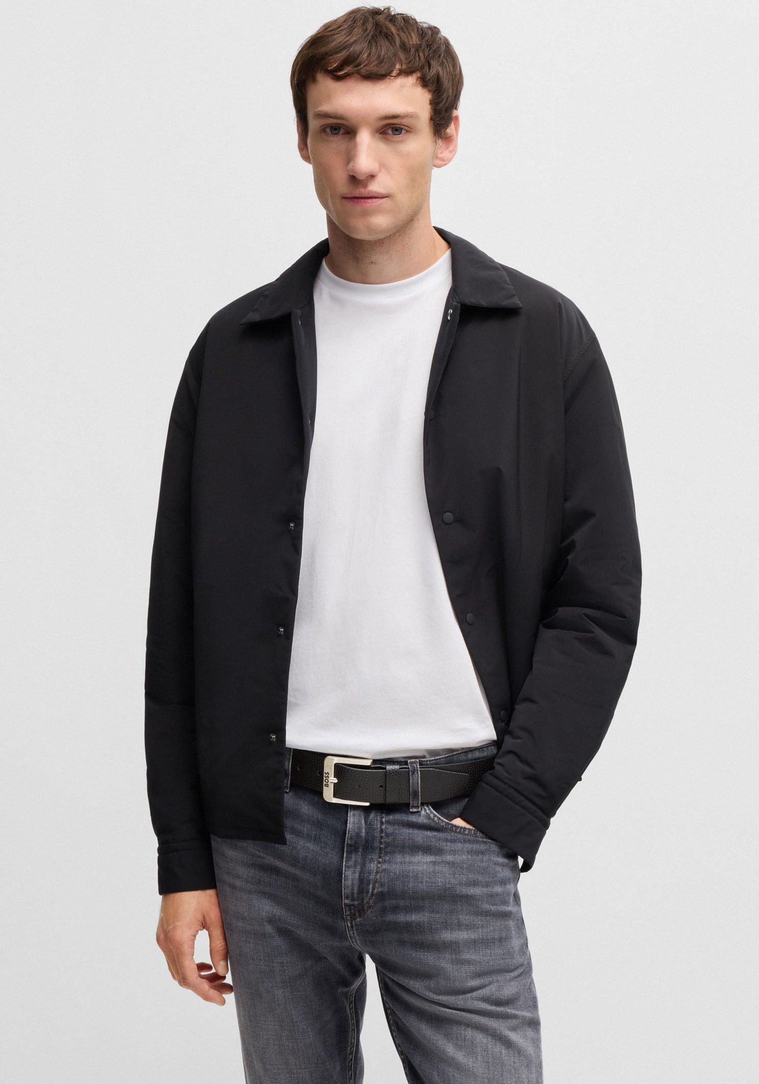 BOSS Ledergürtel Jemio-Gr_Sz40 mit Logoprägung günstig online kaufen
