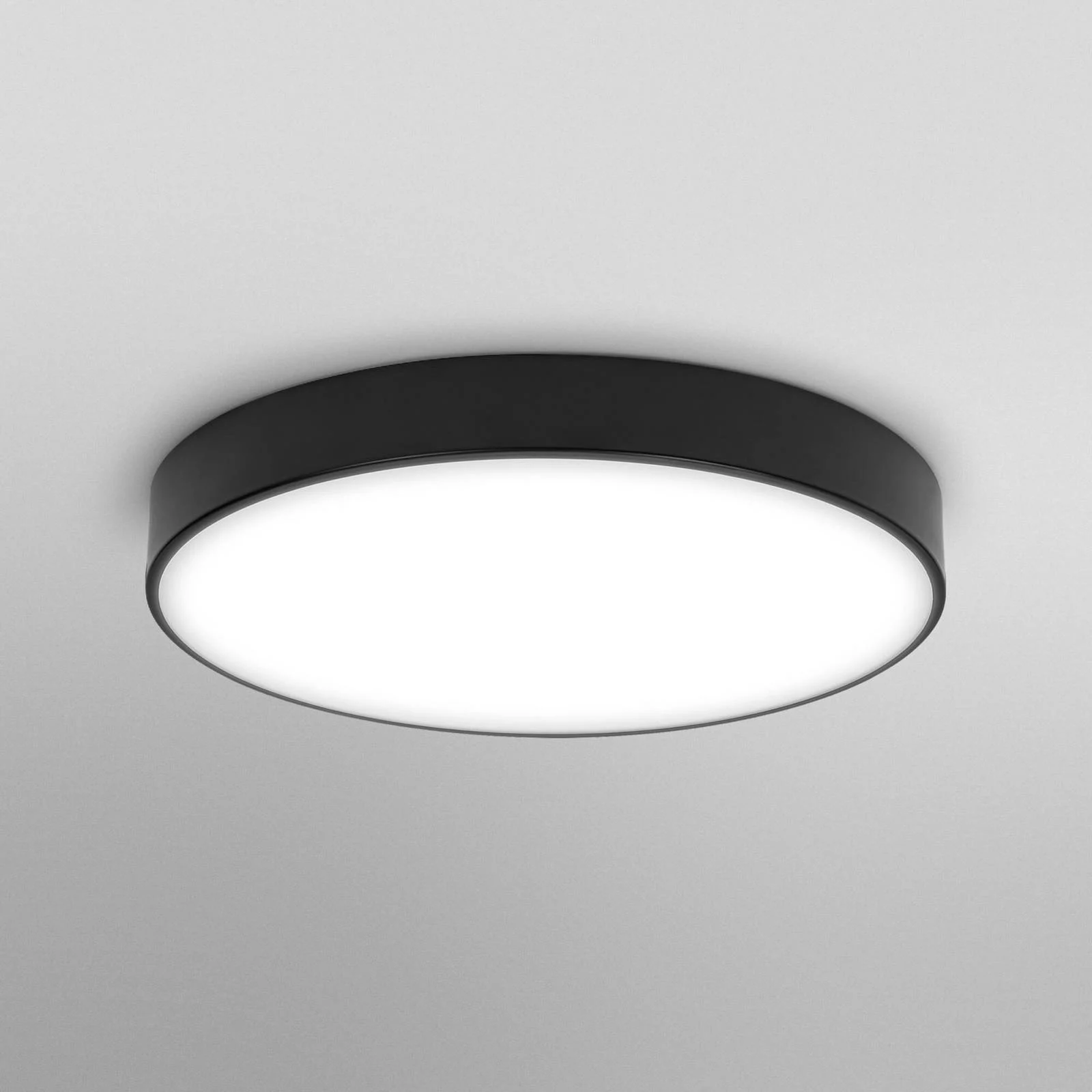 OSRAM LED-Deckenlampe ORBIS SLIM MOIA schwarz Ø 38 cm Metall günstig online kaufen