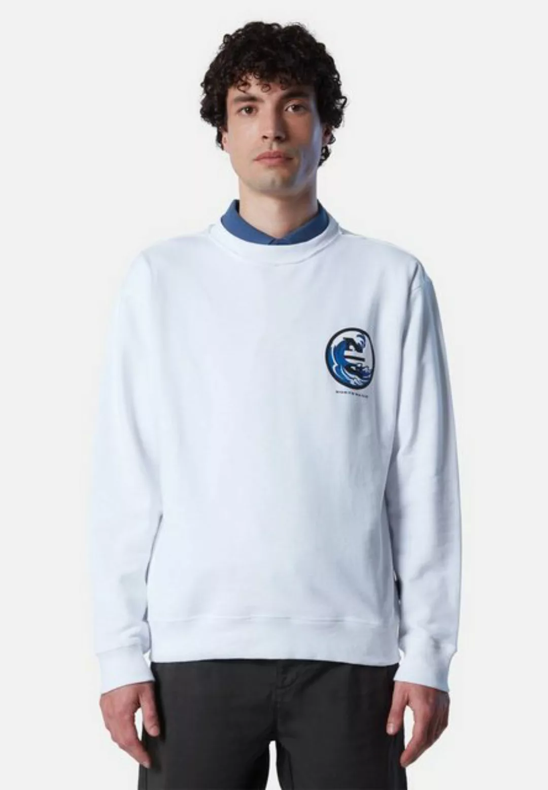 North Sails Fleecepullover Sweatshirt mit Grafik-Print günstig online kaufen