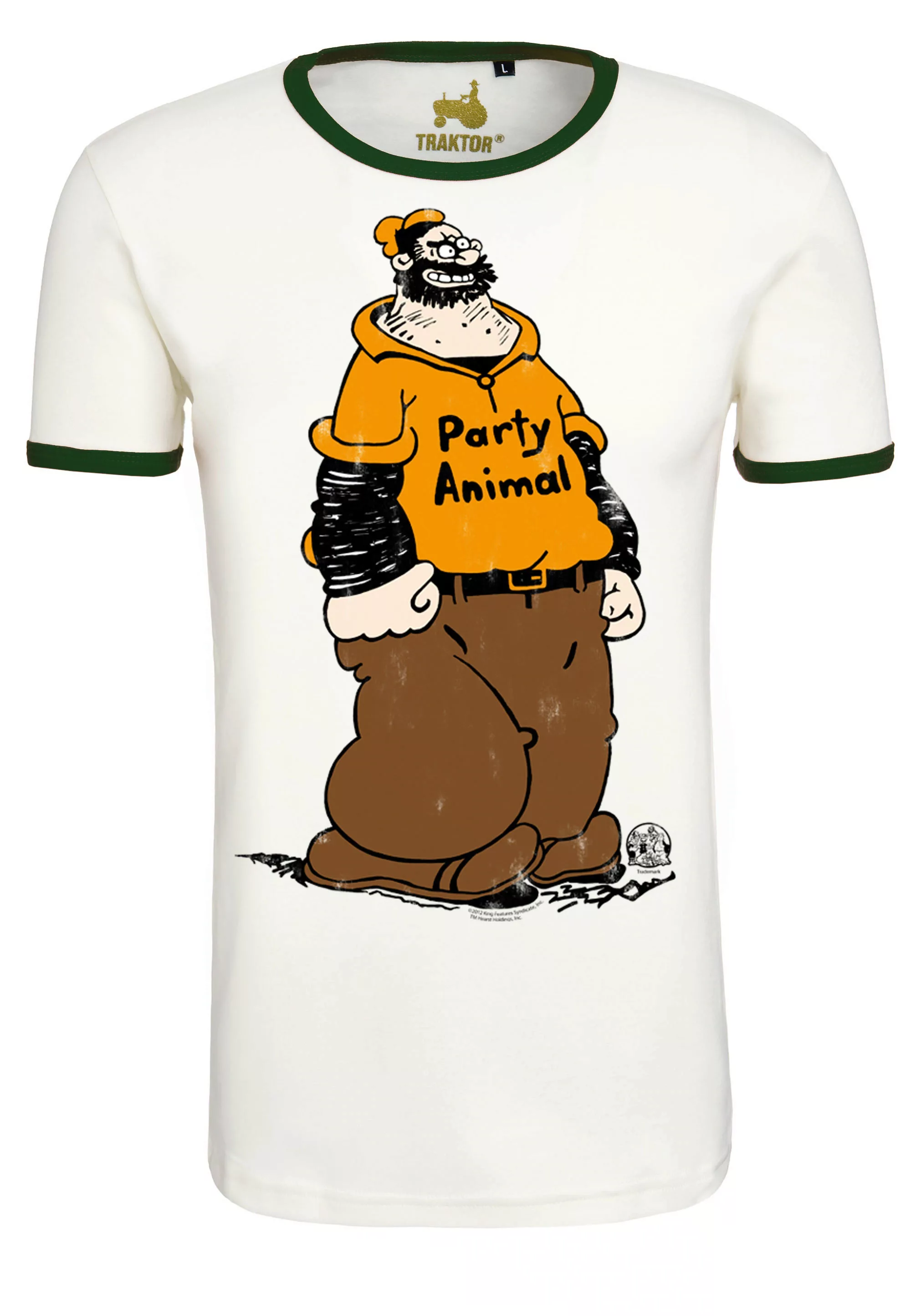 LOGOSHIRT T-Shirt "Popeye - Brutus Party Animal", mit trendigem Comic-Print günstig online kaufen