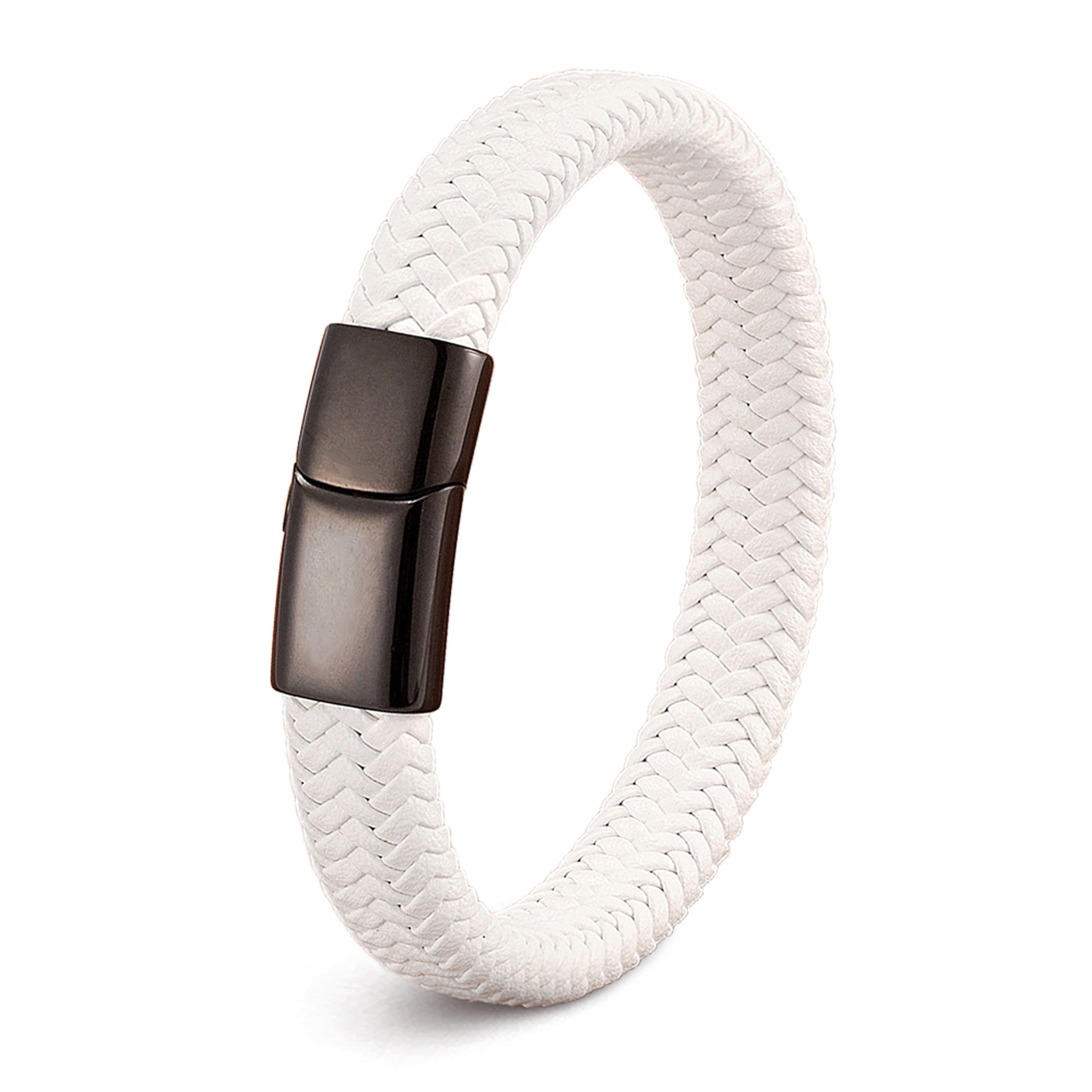 UNIQAL.de Lederarmband Lederarmband Herren "DELUXE" Perlenarmband günstig online kaufen