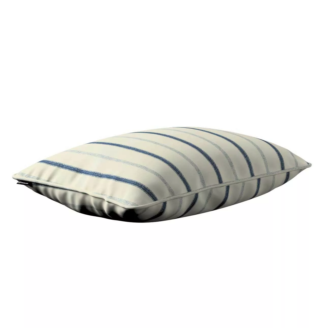 Kissenhülle Gabi mit Paspel 60x40cm, creme- blau gestreift, 60 x 40 cm, Avi günstig online kaufen