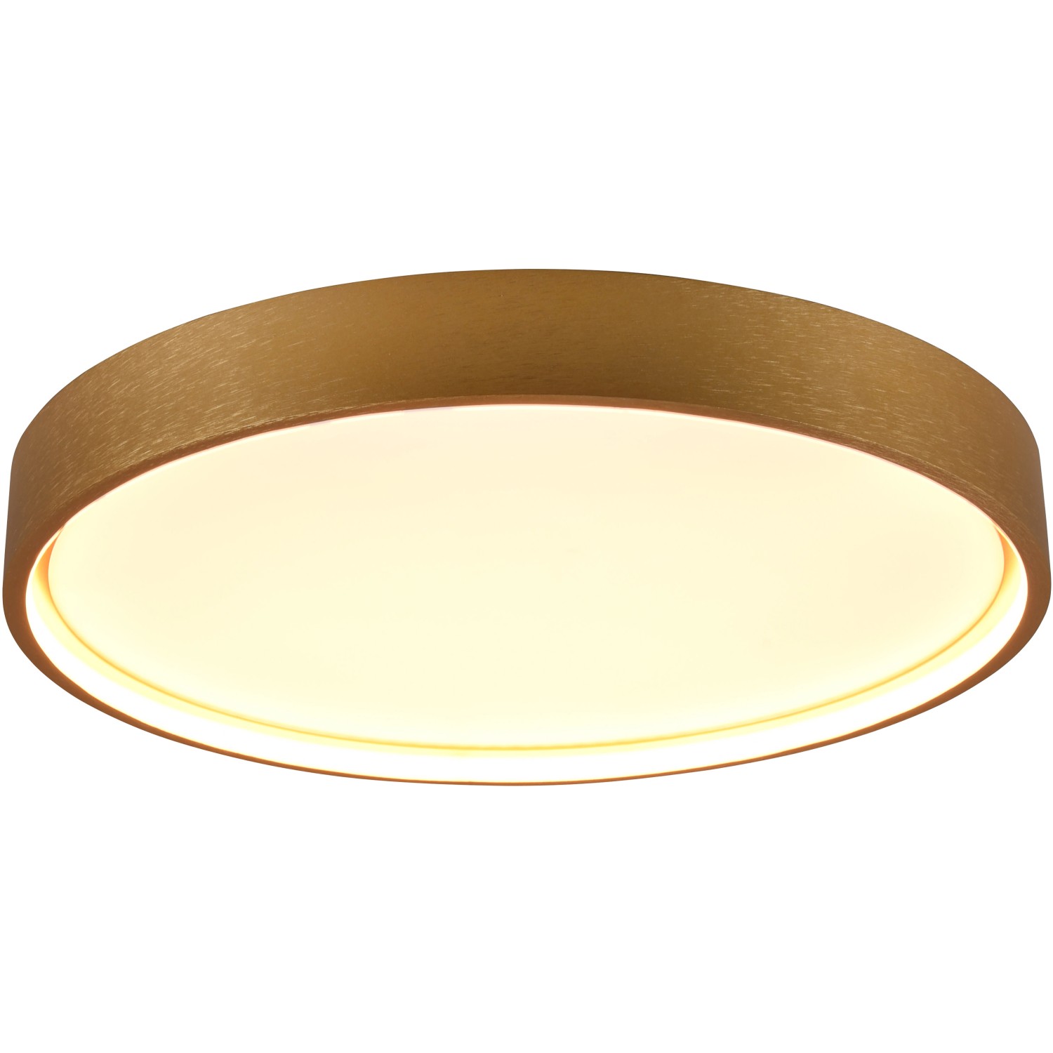 Trio LED Deckenleuchte Doha Messing matt Ø 45 cm günstig online kaufen