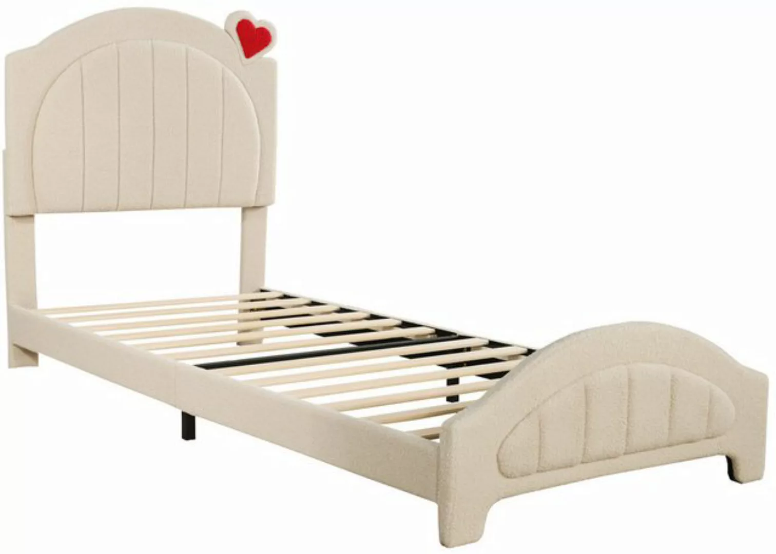 RIYO Polsterbett Kinderbett Doppelbett Höhenverstellbares Kopfteil, 90x200c günstig online kaufen