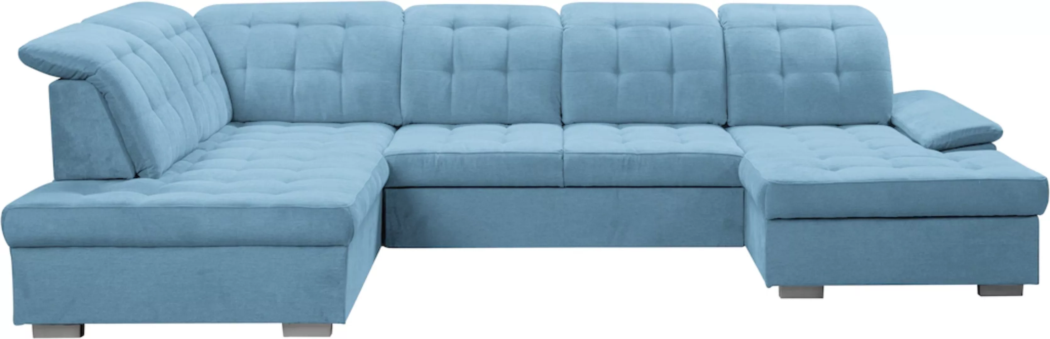 WERK2 Wohnlandschaft "Kordula-New U-Form", Sofa in U-Form mit Schlaffunktio günstig online kaufen