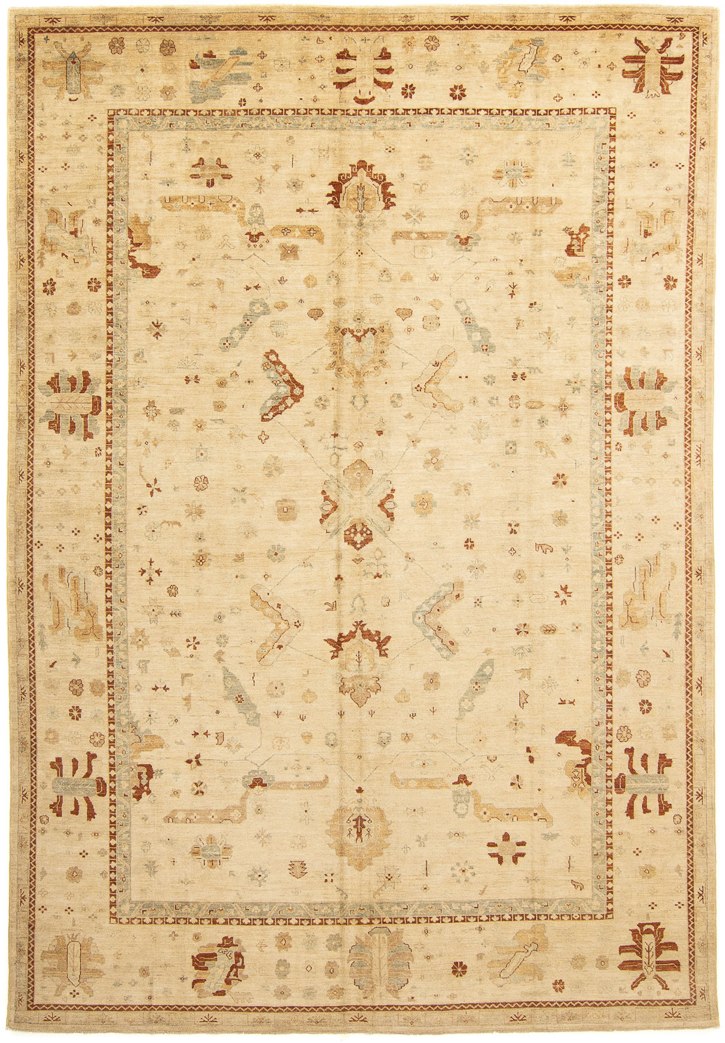 morgenland Orientteppich »Ziegler - 415 x 287 cm - beige«, rechteckig, Wohn günstig online kaufen