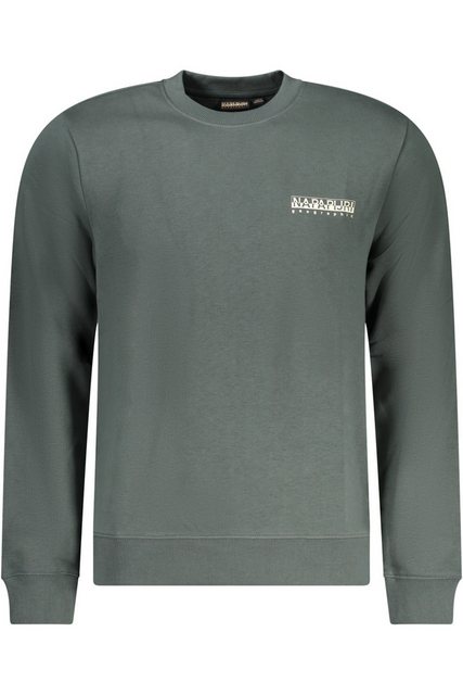 Napapijri Sweatshirt Grüner Herrenpullover ohne Reißverschluss – günstig online kaufen