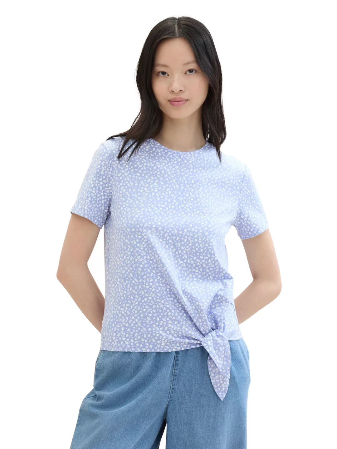 TOM TAILOR Denim Langarmshirt T-Shirt mit Bio-Baumwolle günstig online kaufen