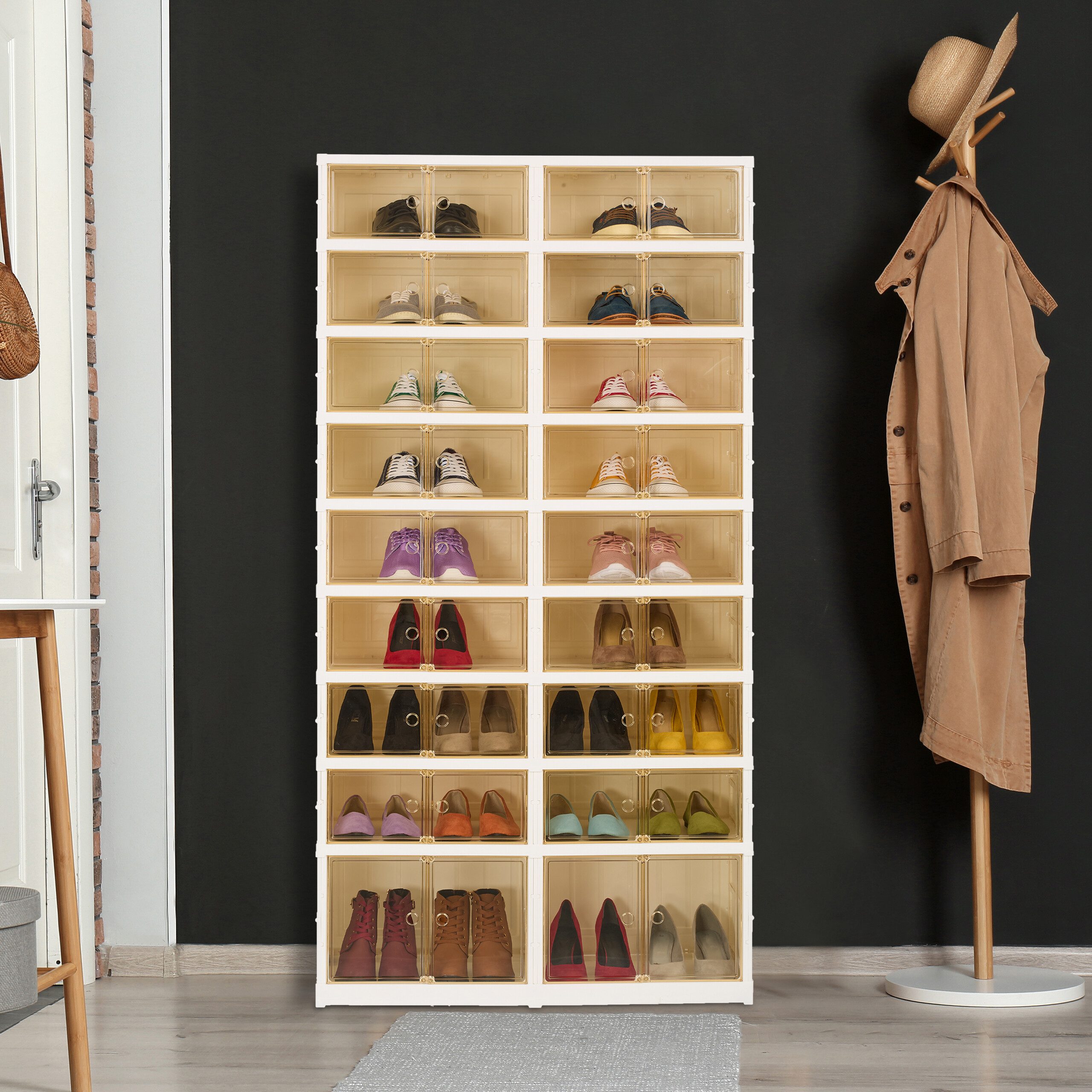 relaxdays Schuhschrank Faltbarer Schuhschrank L günstig online kaufen