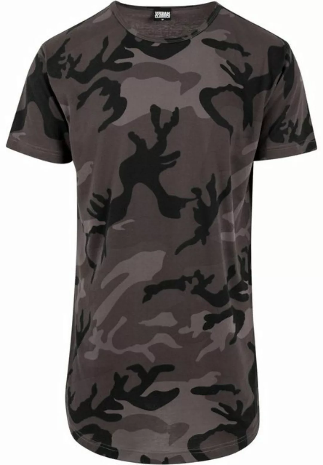 URBAN CLASSICS Kurzarmshirt "Urban Classics Herren Camo Shaped Long Tee" günstig online kaufen