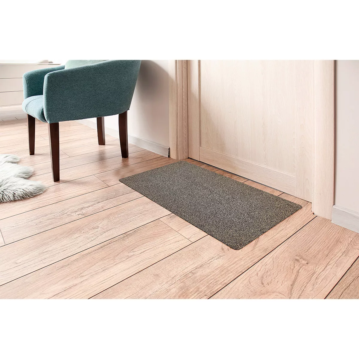 HOMCOM Fußmatte aus Baumwolle waschbar Braun 120 x 80 x 0,45 cm   Aosom günstig online kaufen