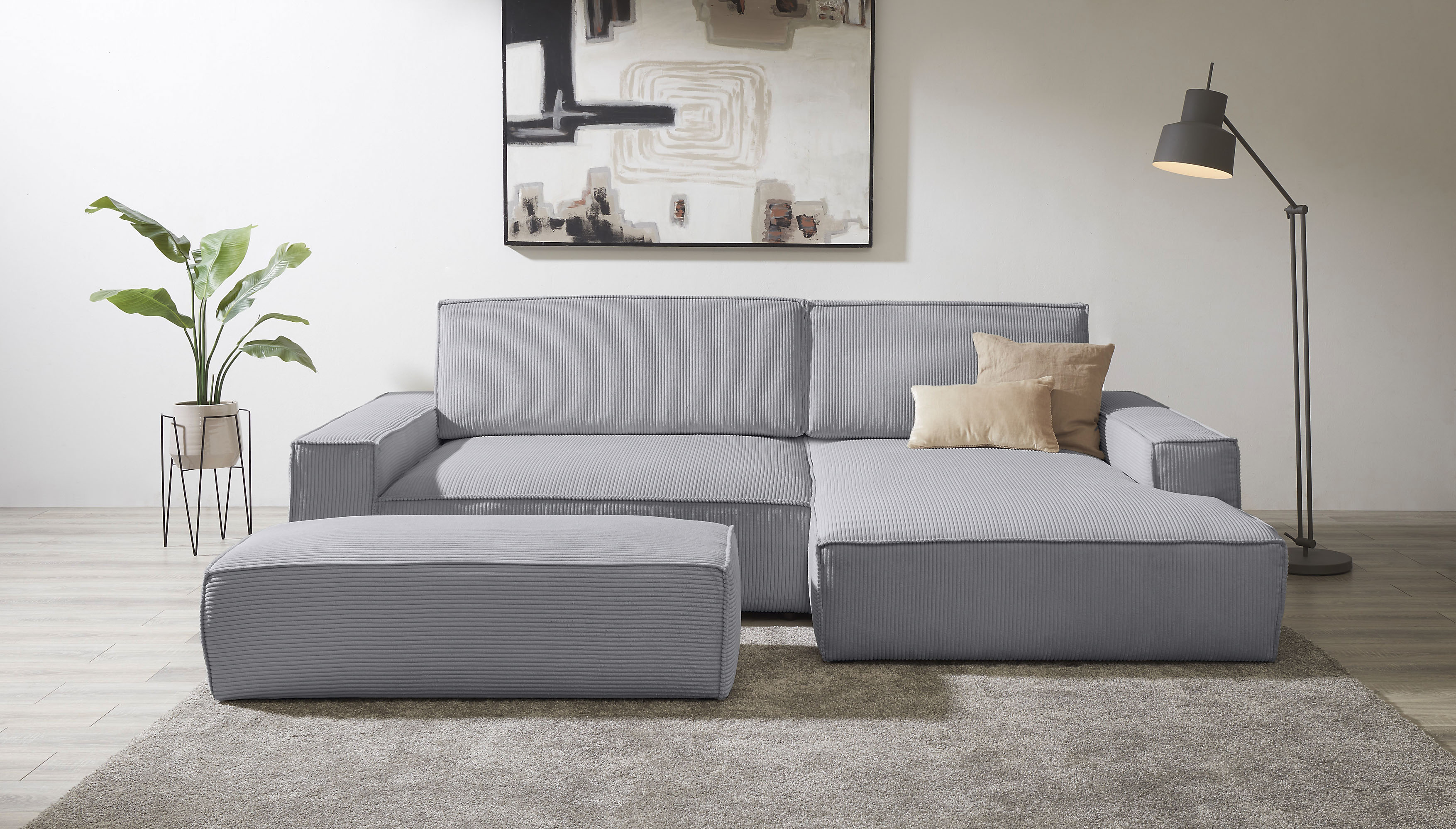Home affaire Polsterecke "NEU: SHERWOOD XXL tief, L-Form mit Schlaffunktion günstig online kaufen