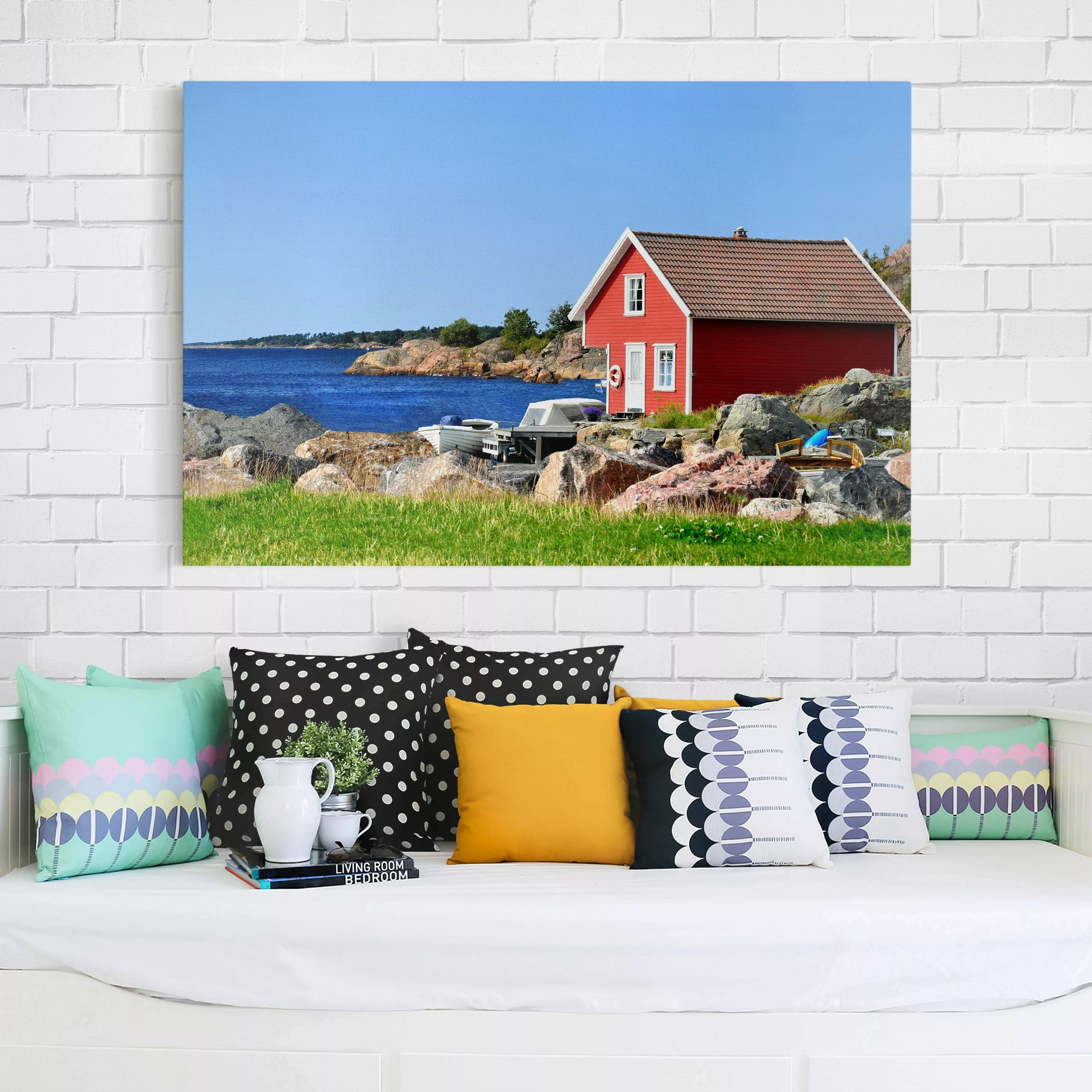 Leinwandbild Architektur & Skyline - Querformat Urlaub in Norwegen günstig online kaufen