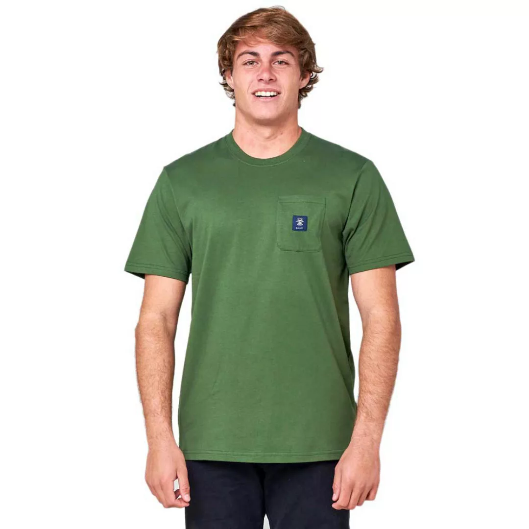 Rip Curl Searchers Stripe Kurzärmeliges T-shirt XL Dark Green günstig online kaufen