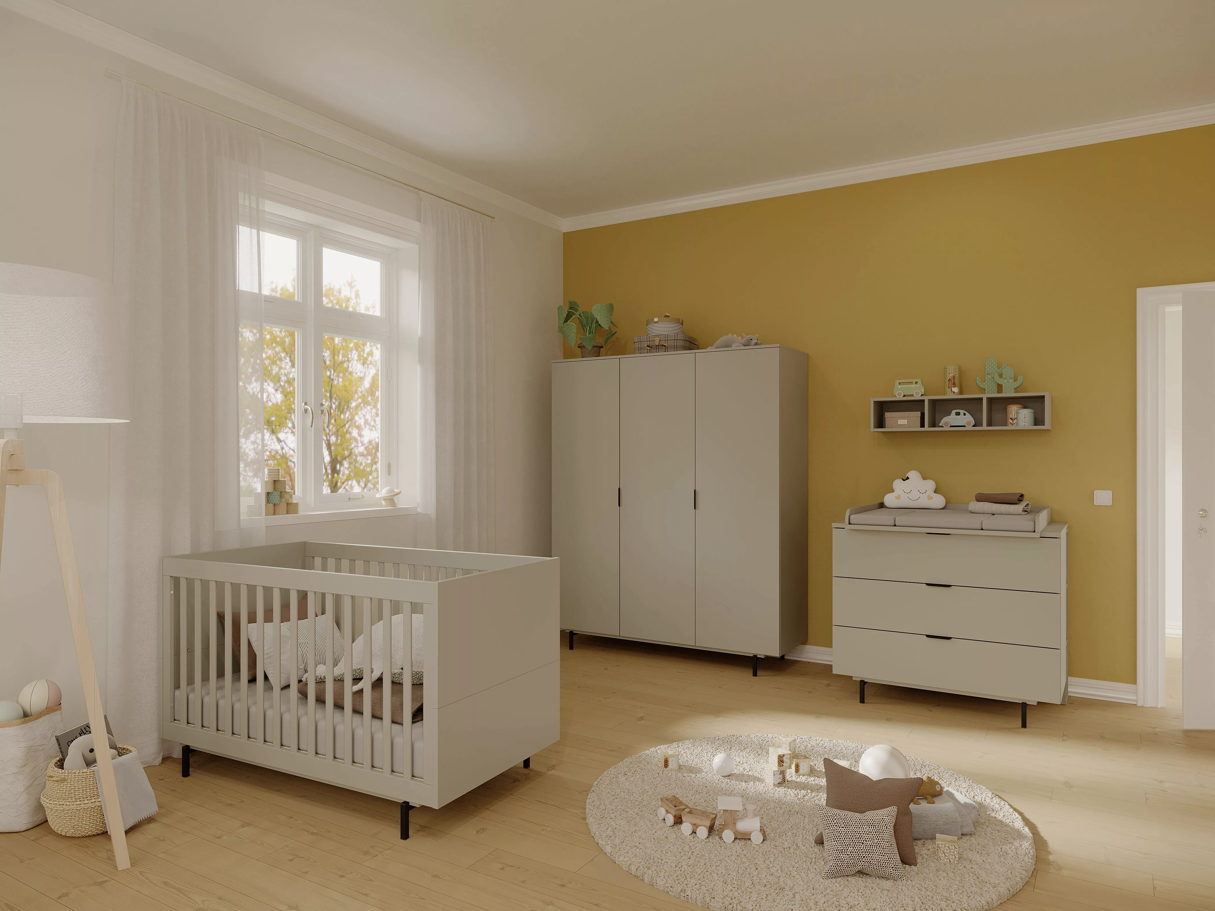 GERMANIA Babymöbel-Set "Tomino", (Set, 3 tlg.), modernes Design, mitwachsen günstig online kaufen