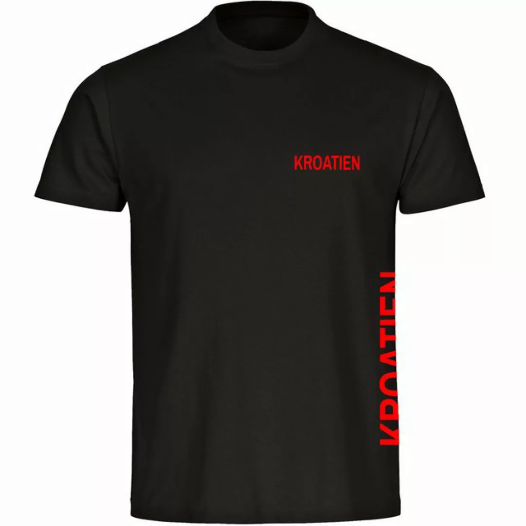 multifanshop T-Shirt Herren Kroatien - Brust & Seite - Männer günstig online kaufen