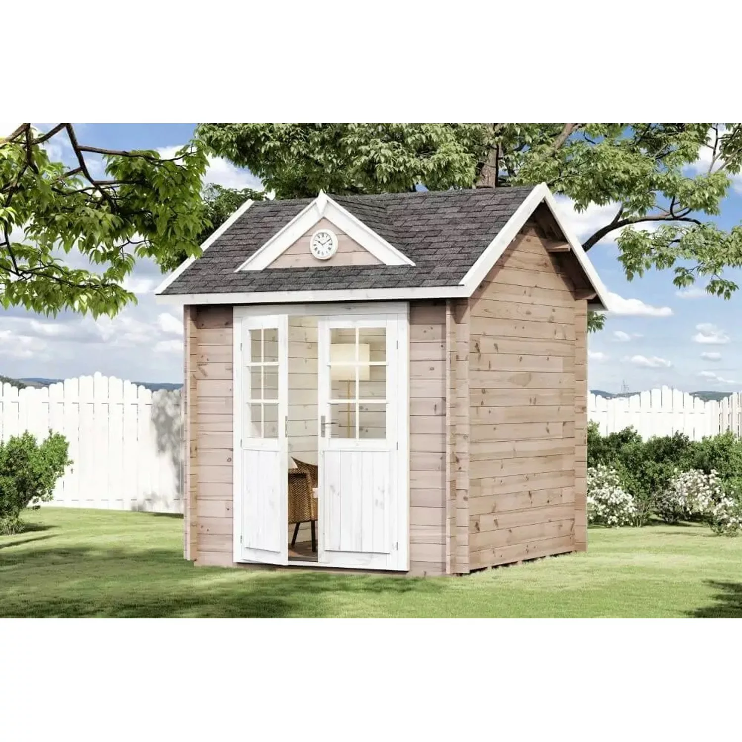 Alpholz Gartenhaus Halifax-28 Satteldach Imprägniert 230 cm x 224 cm günstig online kaufen