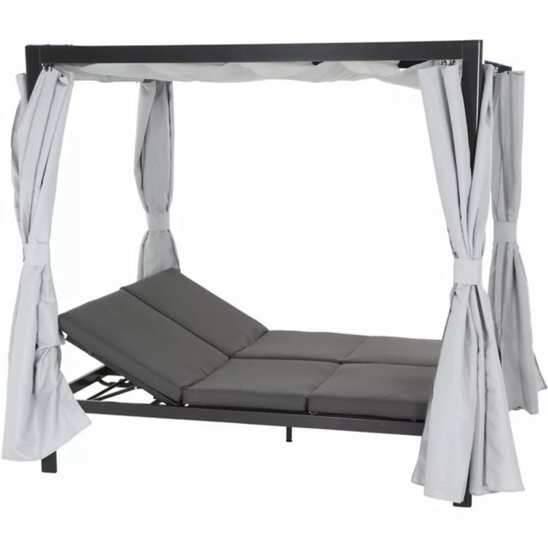 Gartentrends Loungebett WAIKIKI, in grau, - 206x200x150cm (BxHxT) günstig online kaufen