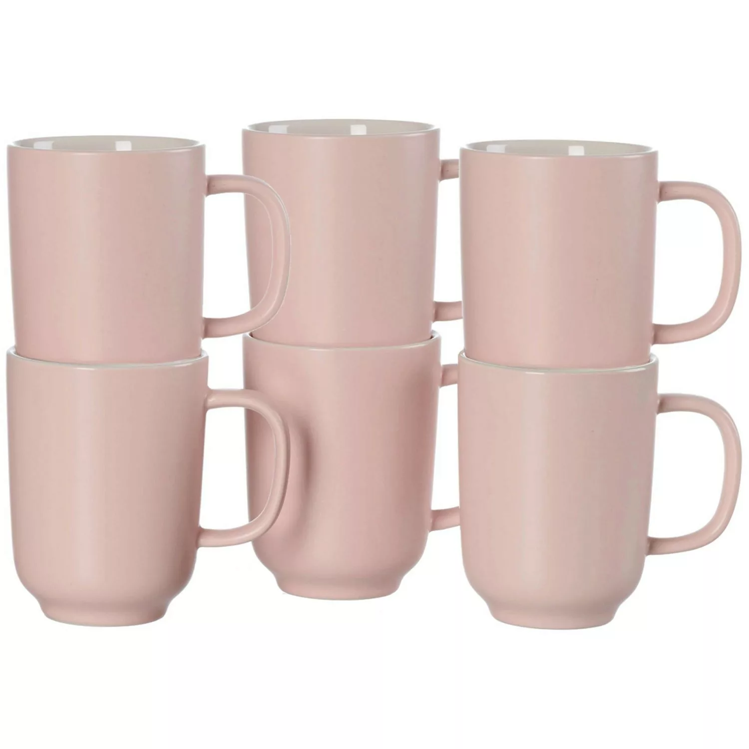 Ritzenhoff & Breker Jasper Kaffeebecher 285 ml 6er Set Rosa günstig online kaufen