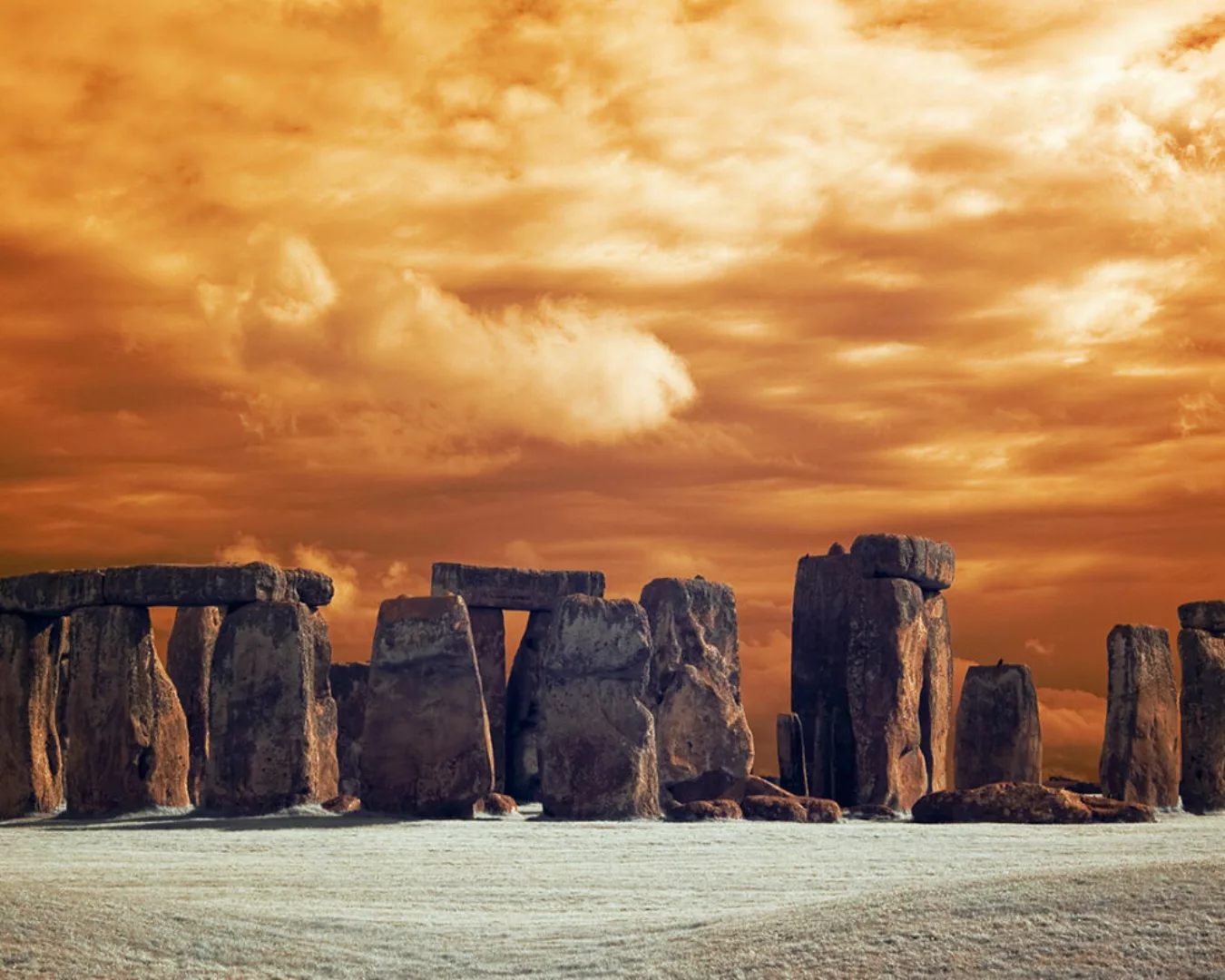 Fototapete "Stonehenge" 4,00x2,50 m / Glattvlies Brillant günstig online kaufen