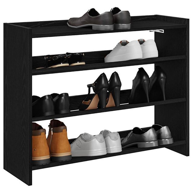 vidaXL Schuhschrank Schuhregal Schwarz 80x25x61,5 cm Holzwerkstoff günstig online kaufen