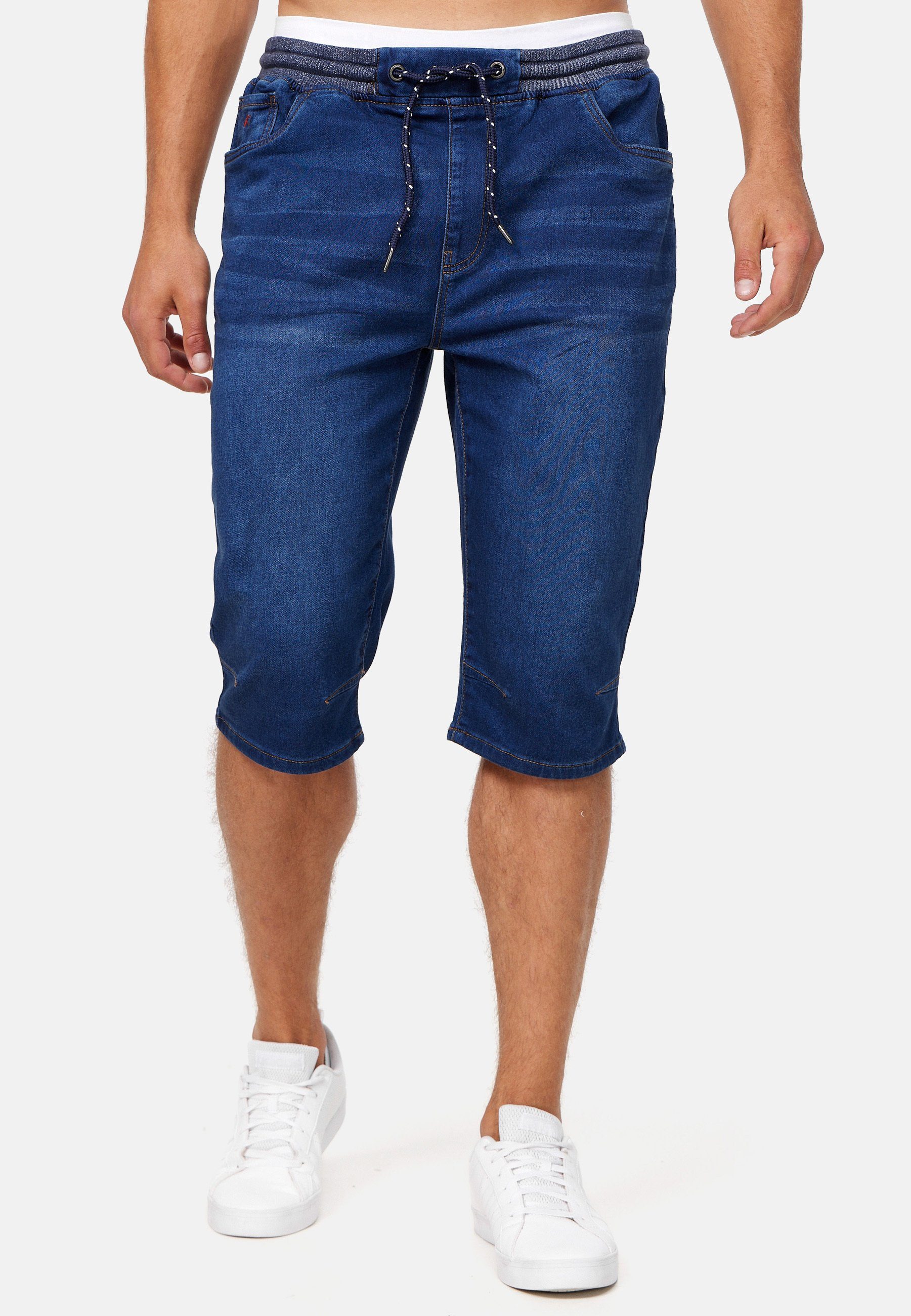 Indicode 3/4-Jeans Vasile im Used-Look mit günstig online kaufen