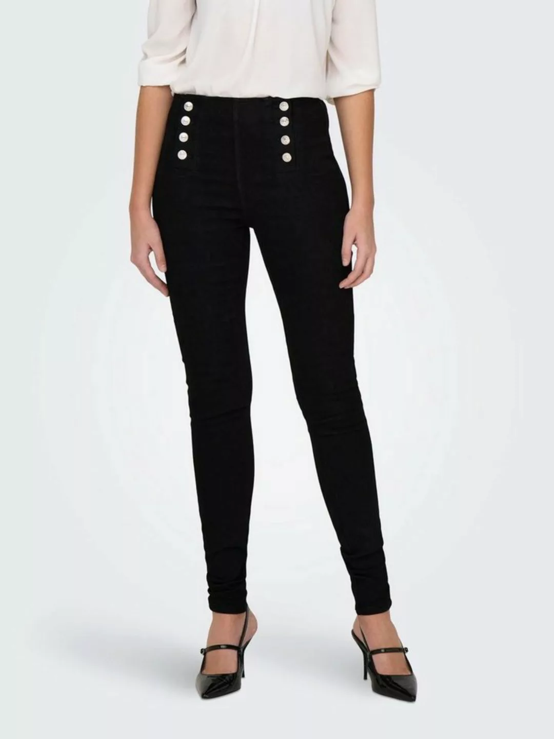 ONLY Skinny-fit-Jeans ONLDAISY HW BUTTON SKINNY DNM günstig online kaufen