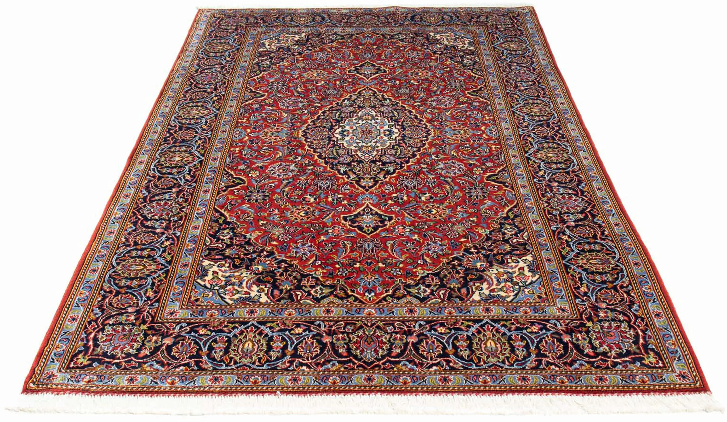 morgenland Orientteppich »Perser - Keshan - 216 x 142 cm - rot«, rechteckig günstig online kaufen