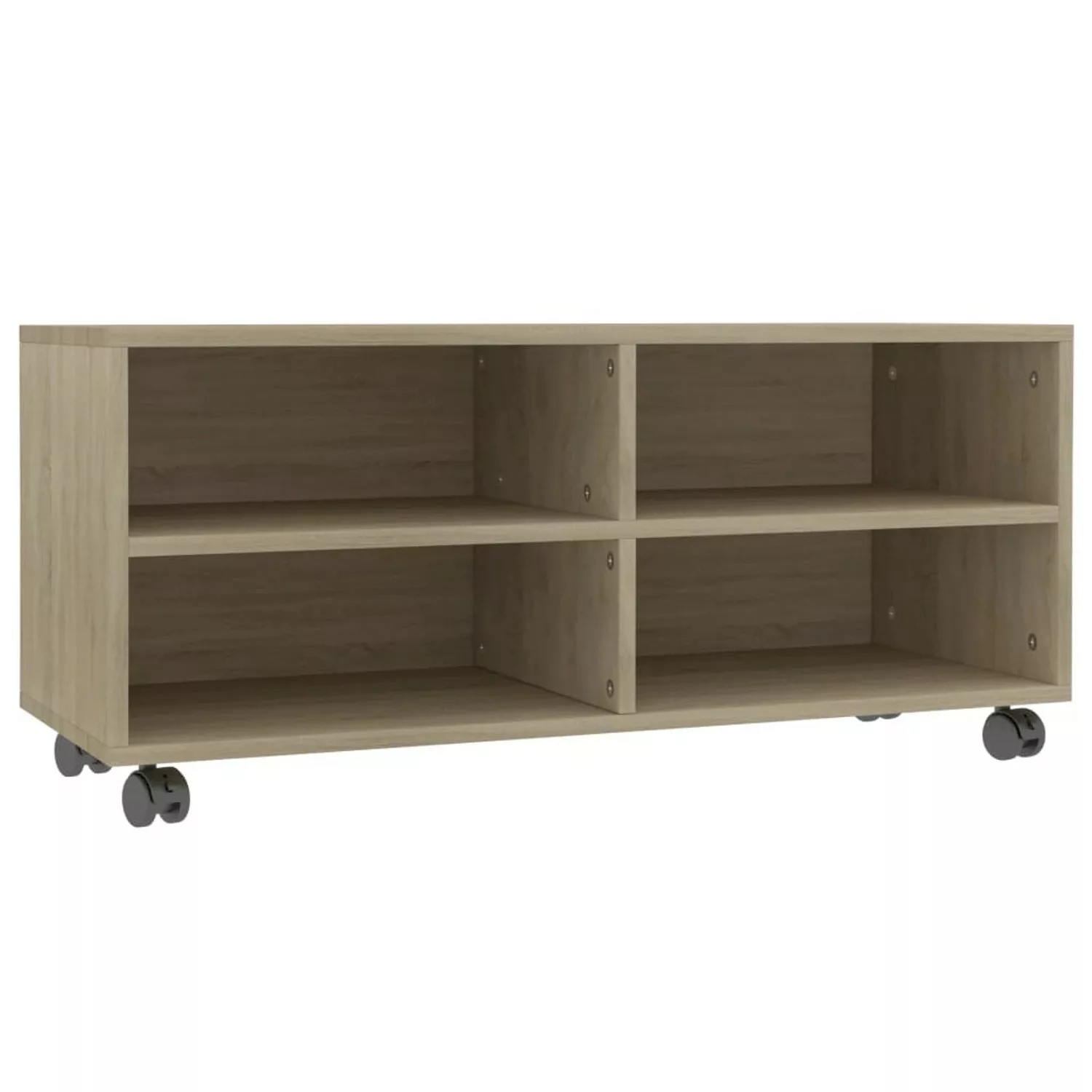 Tv-schrank Mit Rollen Sonoma-eiche 90×35×35 Cm Spanplatte günstig online kaufen