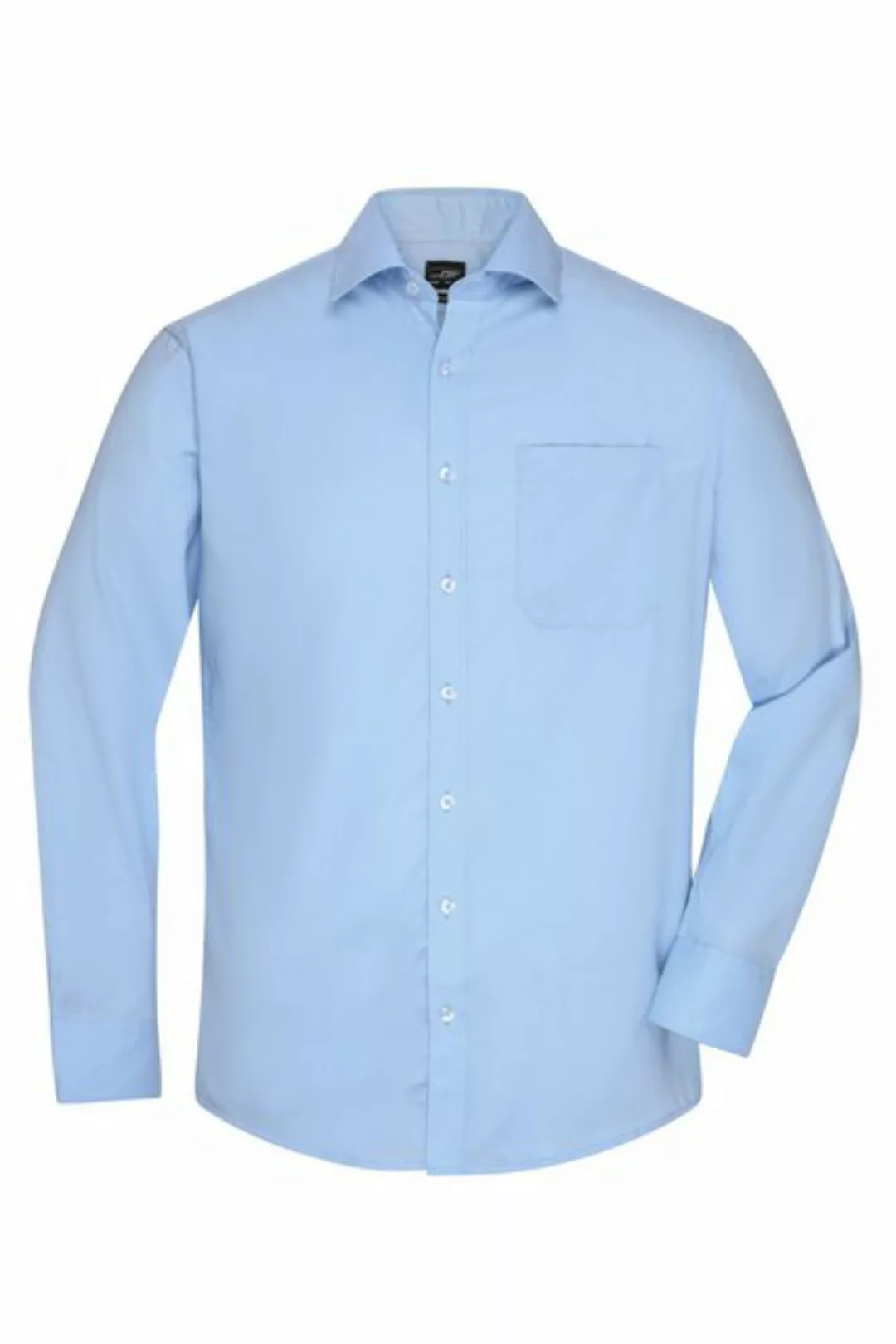 James & Nicholson Langarmhemd Hochwertiges Herrenhemd aus Microtwill mit No günstig online kaufen