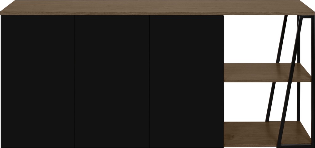 TemaHome Sideboard "Albi", Kommode aus Echtholzfurnier mit Metallgestell, B günstig online kaufen