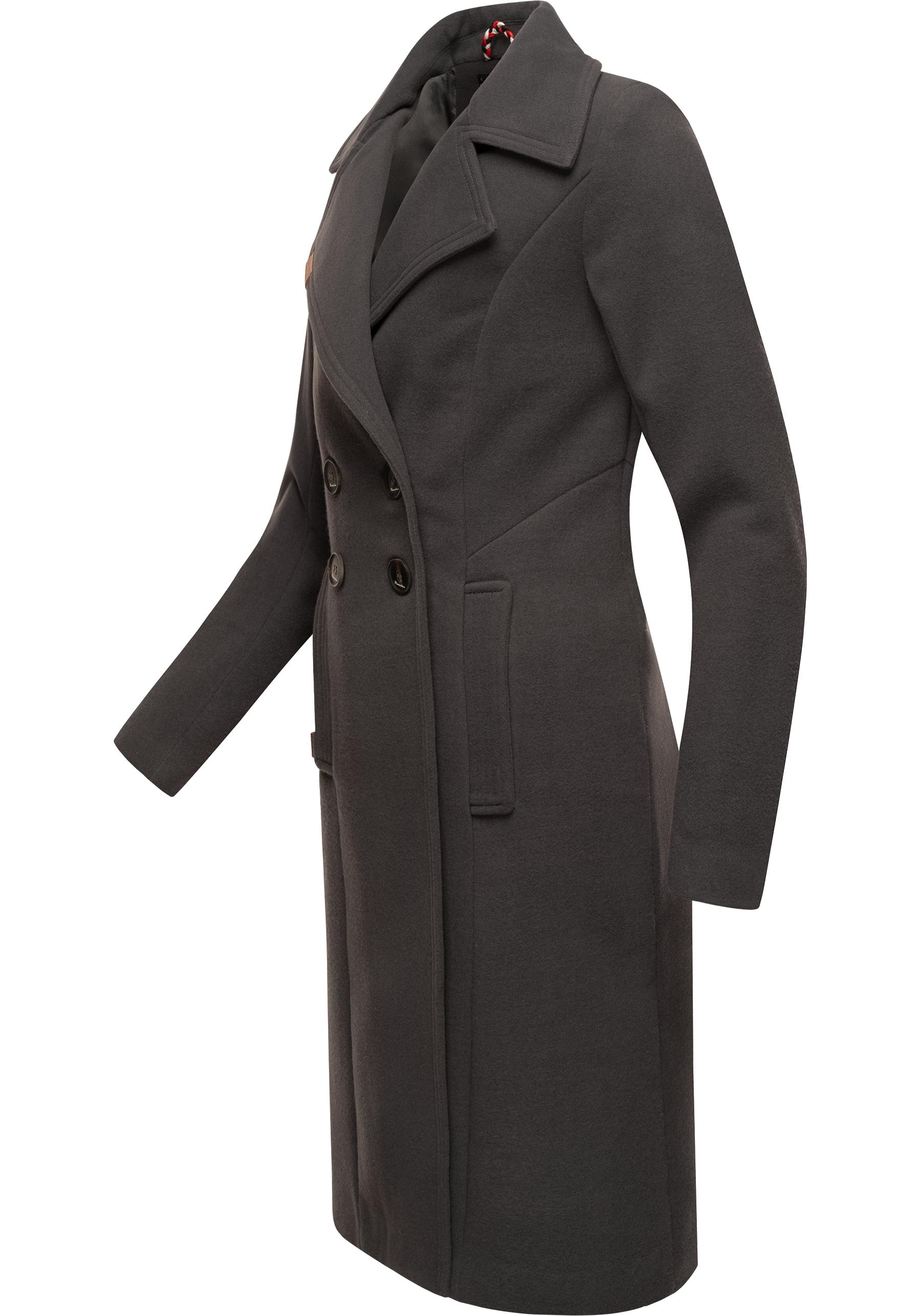 Navahoo Wintermantel "Wooly", edler Damen Trenchcoat in Wollmantel-Optik günstig online kaufen