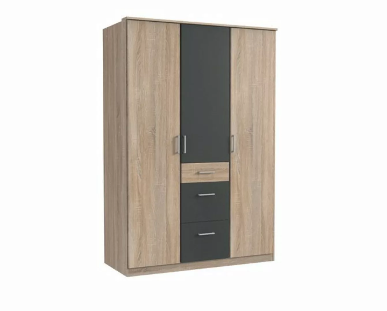 freiraum Kleiderschrank Click (B/H/T: 135x198x58 cm) in Eiche-Sägerau-Nachb günstig online kaufen