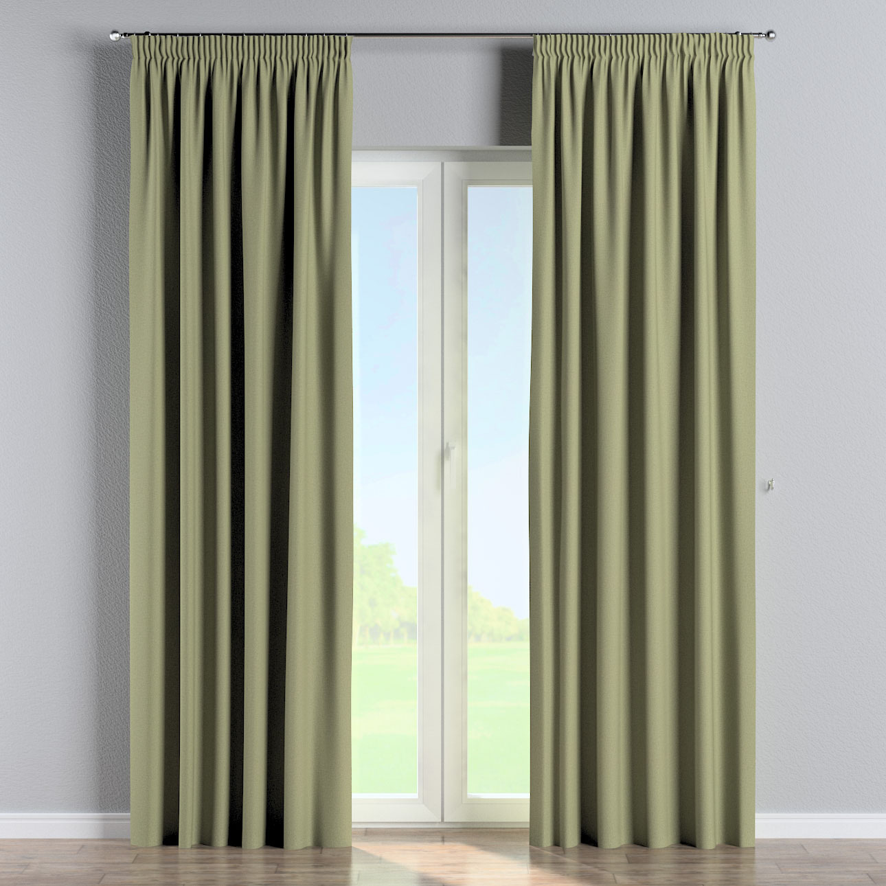 Vorhang mit Kräuselband, grün, Blackout Soft (269-23) günstig online kaufen