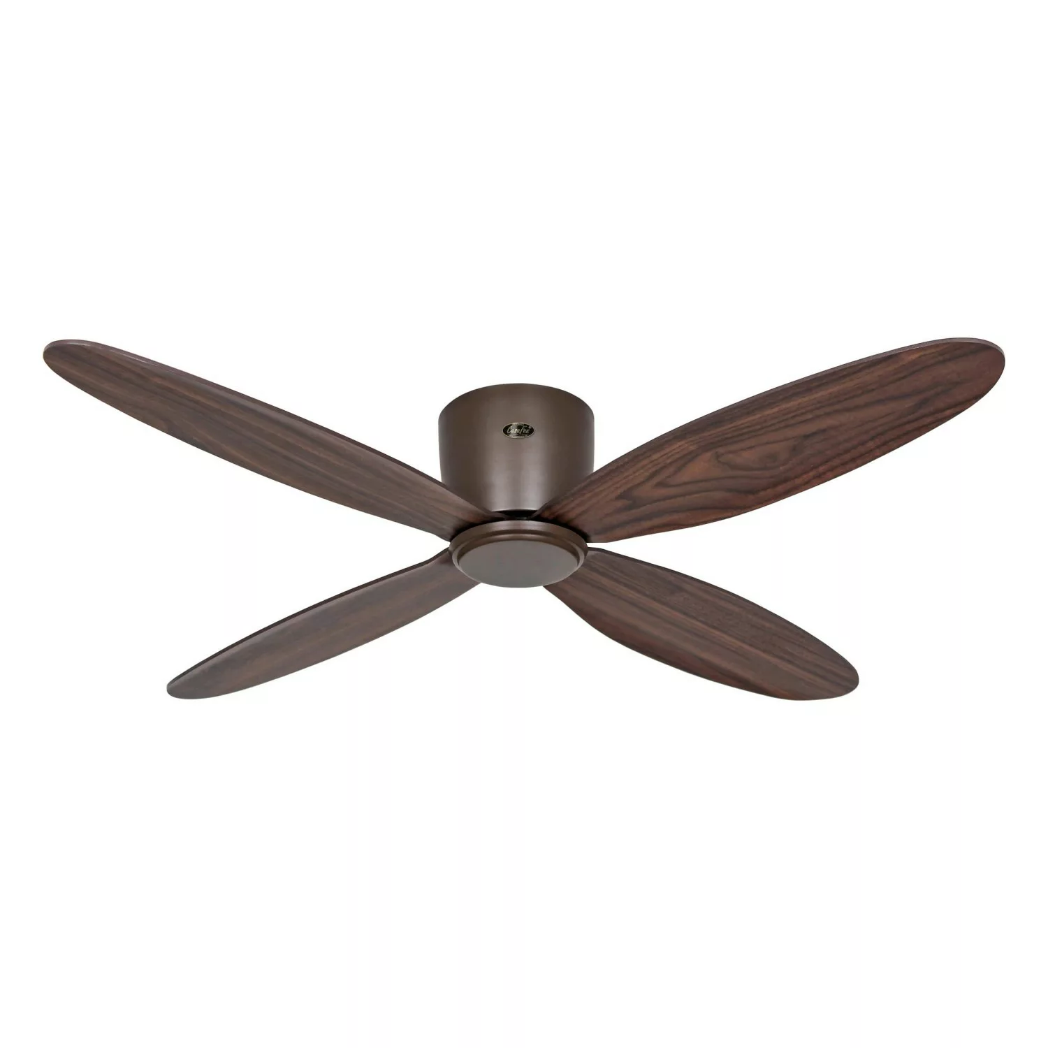 Smart Deckenventilator Eco Plano II, Ø 132 cm, nussbaum, DC günstig online kaufen