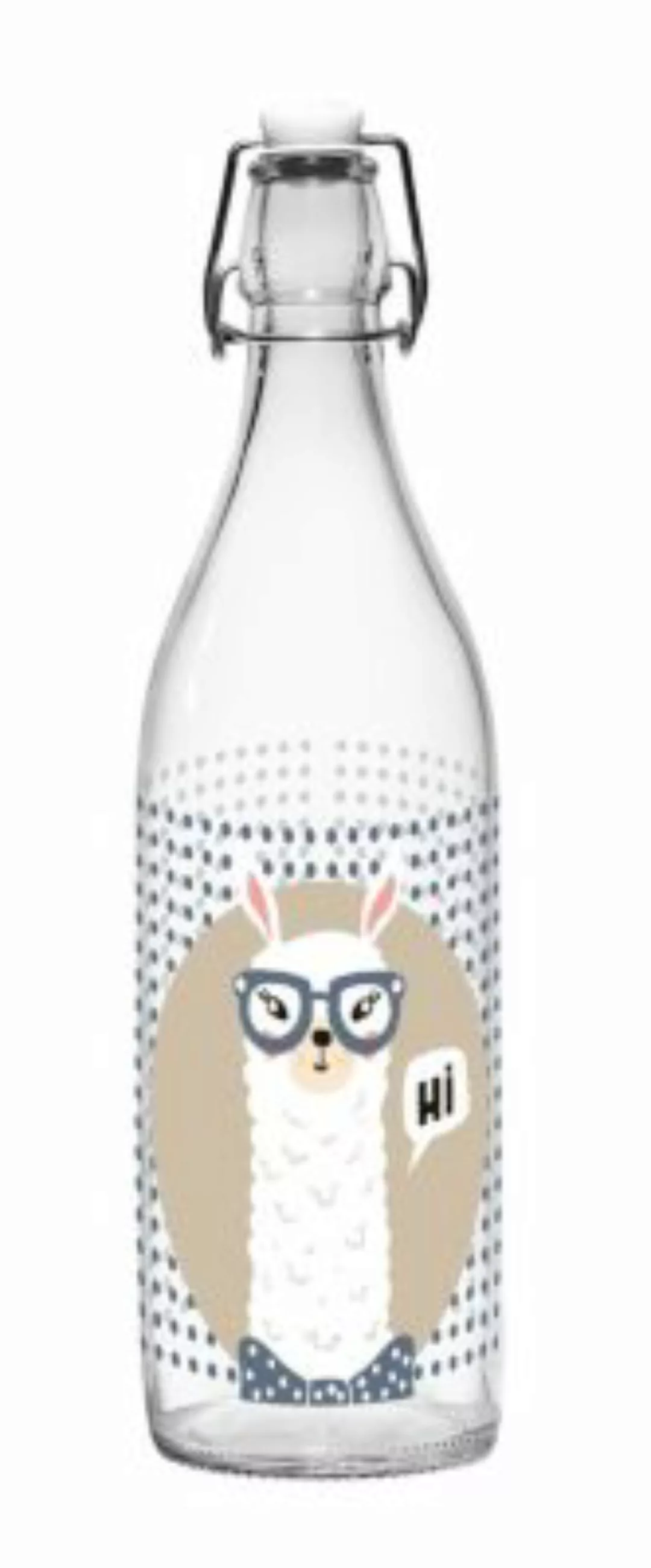 Geda Labels Bügelflasche Lama Hi 1000ml Trinkflaschen bunt günstig online kaufen